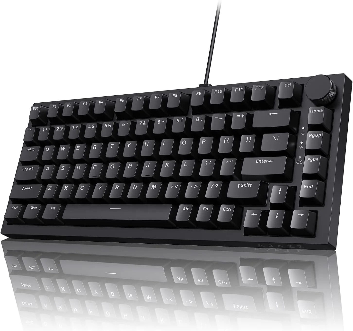 Teclado Gamer Mecánico Ajazz AK820 75% 82 Teclas Negro