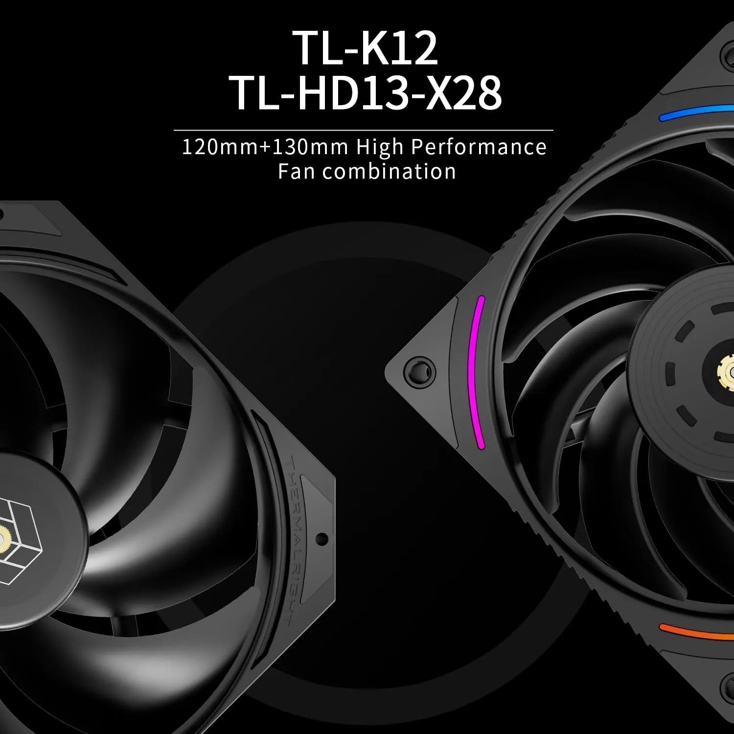 Thermalright Royal Pretor 130 Ultra Black CPU Cooler, 7 Heat Pipes Heatsink CPU Cooling, Black Brushed Top Cover, for Intel LGA115X/2011/1700/1851,AM4/AM5 Platforms,Double Towers and Fans Cooler
