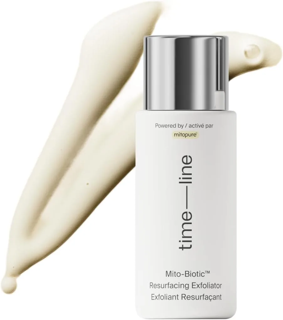 Timeline Mitopure™ Travel Size Resurfacing Face Exfoliator with Acids to Purify, Tone, Hydrate, Refine Texture & Unclog Pores - .30mL