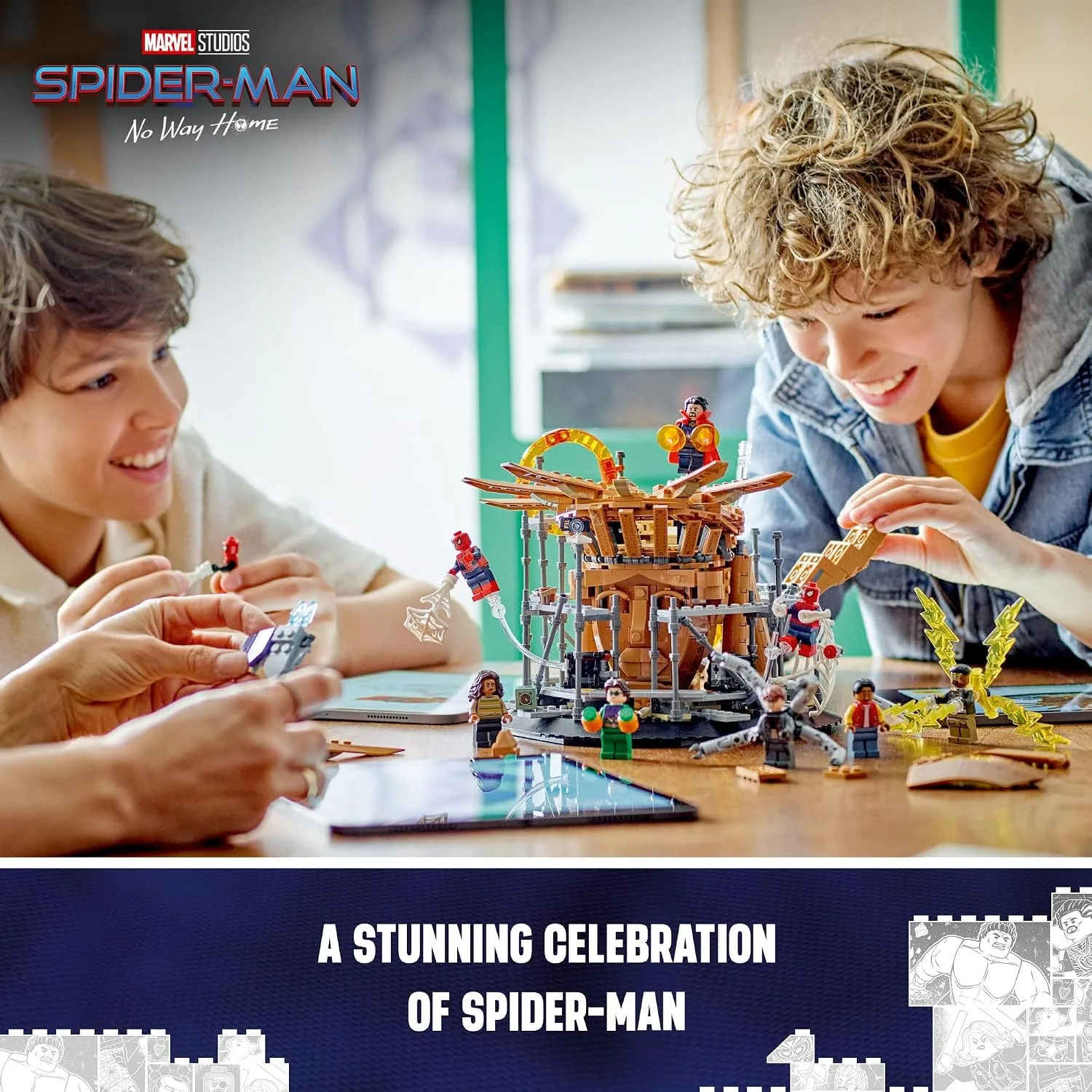 LEGO Marvel Spider-Man Final Battle Building Toy - Pretend Play Kids Toy for Fans, Boys & Girls, Ages 10+ - with 3 Spiderman Minifigures - Gift for Birthdays - 76261