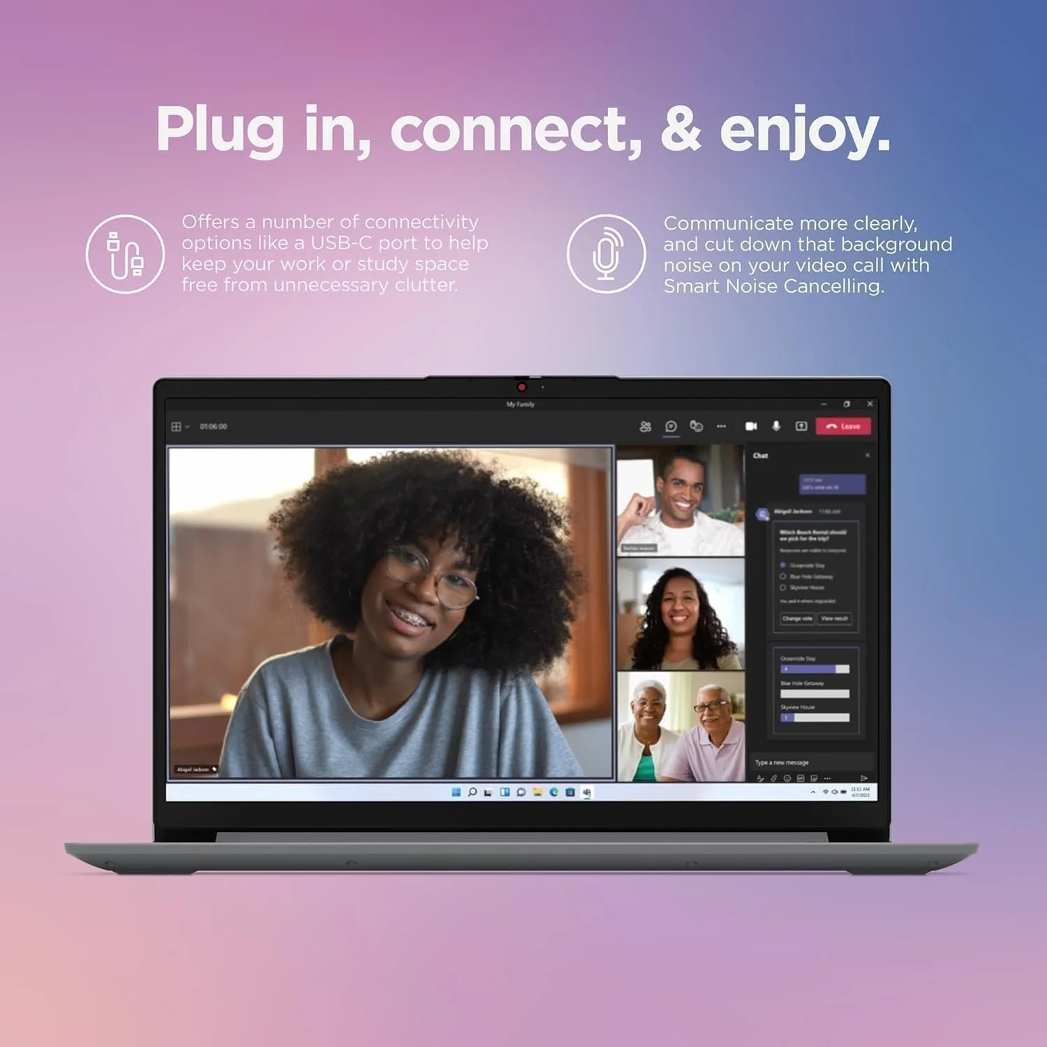 Lenovo IdeaPad Slim 3, 15.6 Inch FHD Laptop | Backlit Keyboard | AMD Ryzen 5 5625U, 6-Core Processor, Up to 4.3GHz | 16GB RAM, 2TB SSD | Windows 11 | WiFi-6 | Lightweight and Ultra-Slim