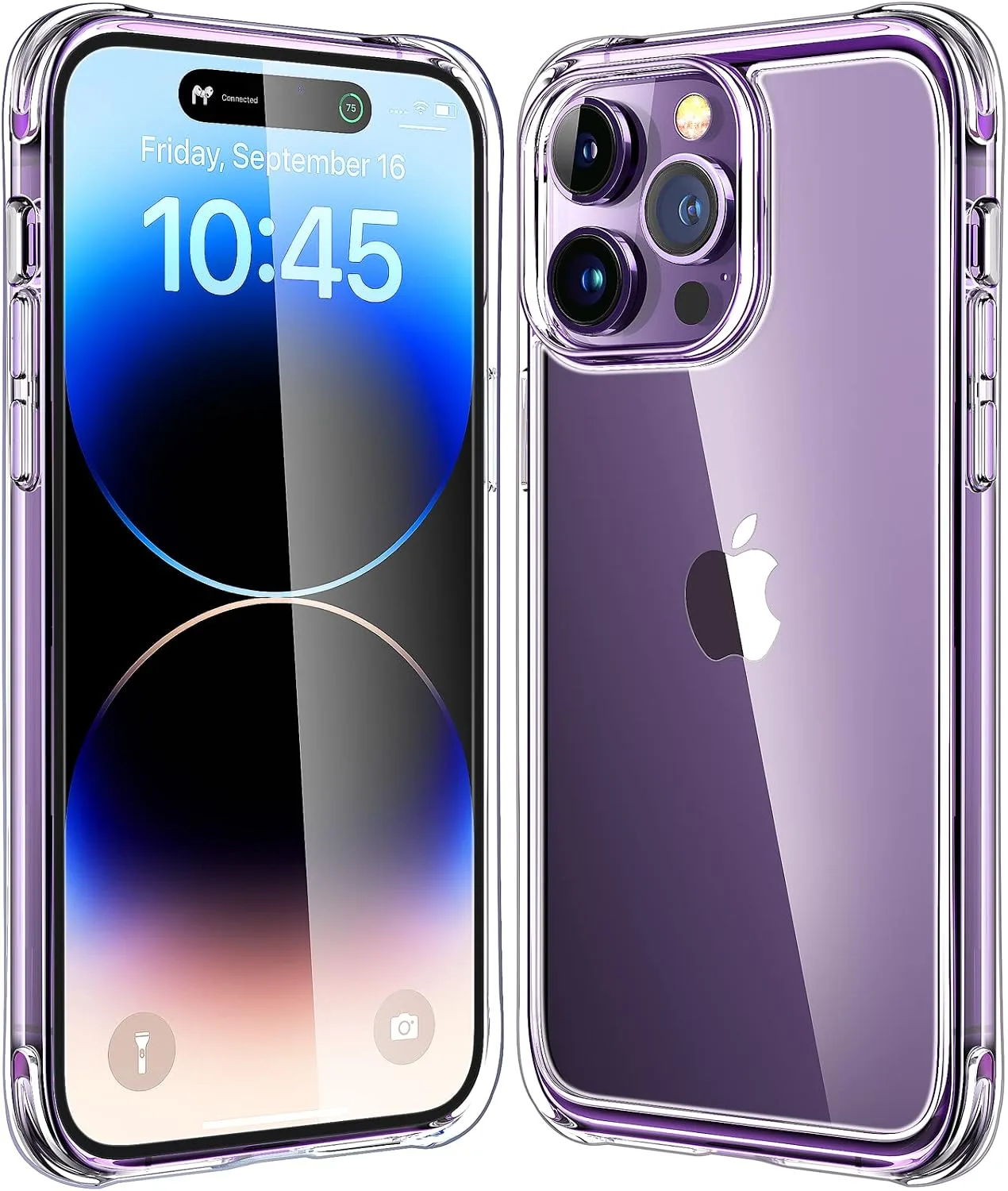 Mkeke for iPhone 11 Case Clear [Not-Yellowing] [Military-Grade Drop Protection] Shockproof Protective Phone Bumper Clear 6.1 inch