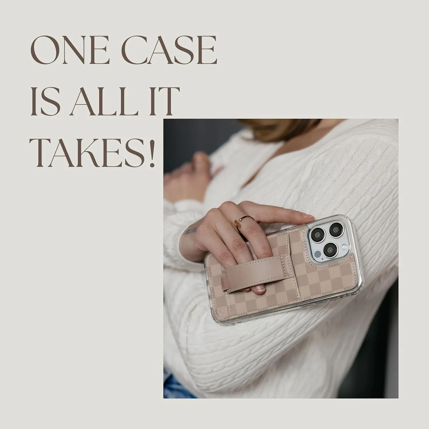 Walli Cases Wallet Phone Case for iPhone 15 Pro, Card Holder Kickstand