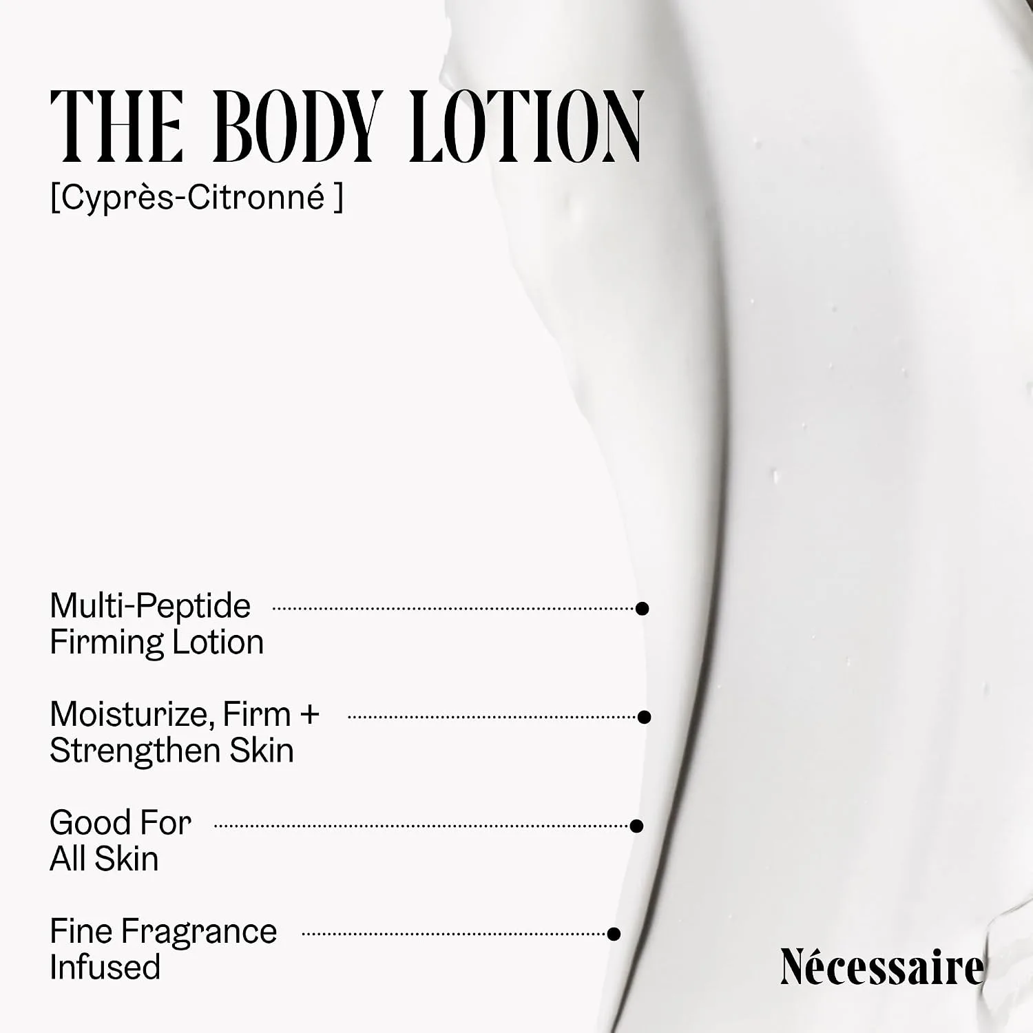The Body Lotion Cyprès-Citronné. Firming Body Lotion for With Niacinamide