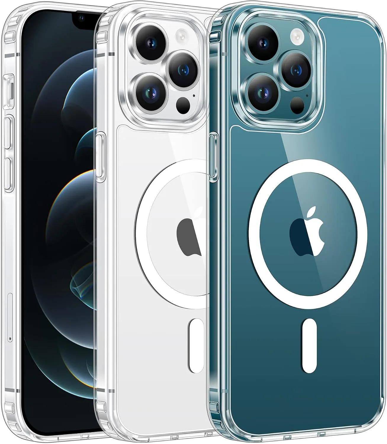 FNTCASE for iPhone 12 Pro-Max Case Compatible with Magsafe Clear Phonecase