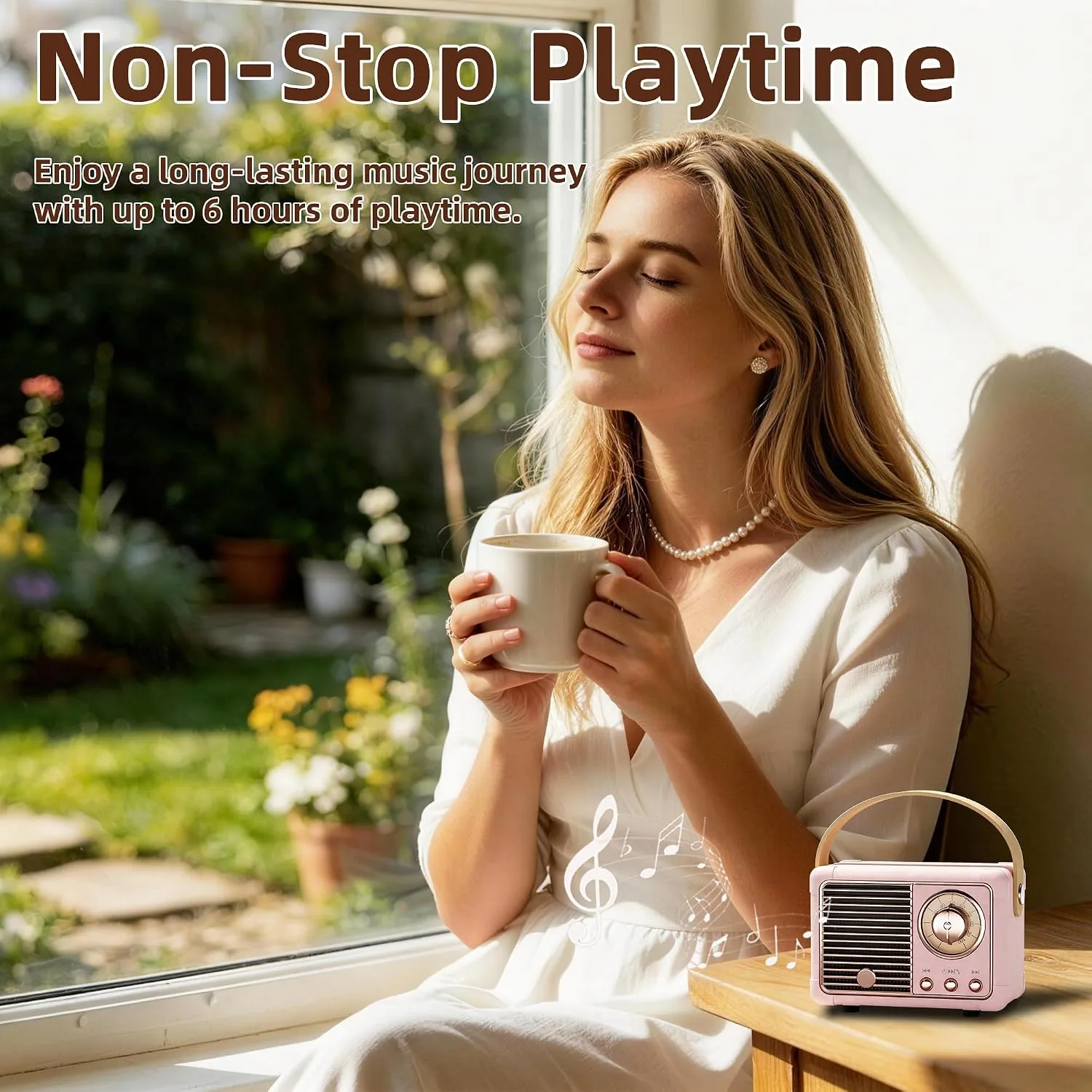 Baolira Retro Bluetooth Speaker, Gifts for Teen Girls, Cute Room Decor