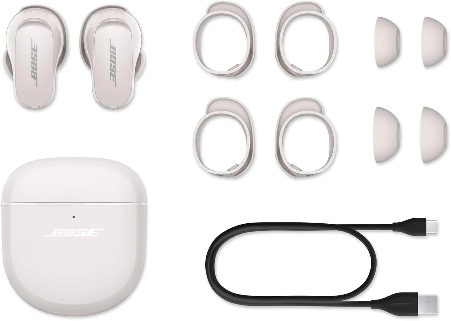 Bose QuietComfort Earbuds II, Wireless, Bluetooth, World’s Best Noise Cancelling In-Ear Headphones with Personalized Noise Cancellation & Sound, Soapstone (Renewed)