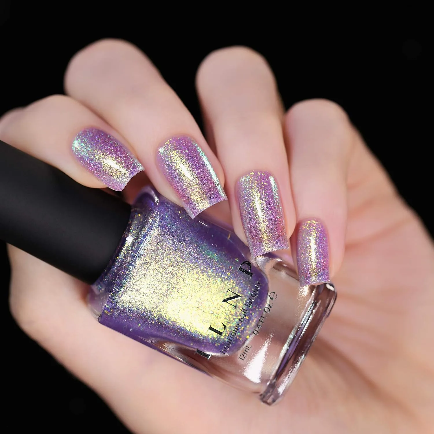 ILNP Downtown - Iridescent Purple Holographic Jelly Nail Polish