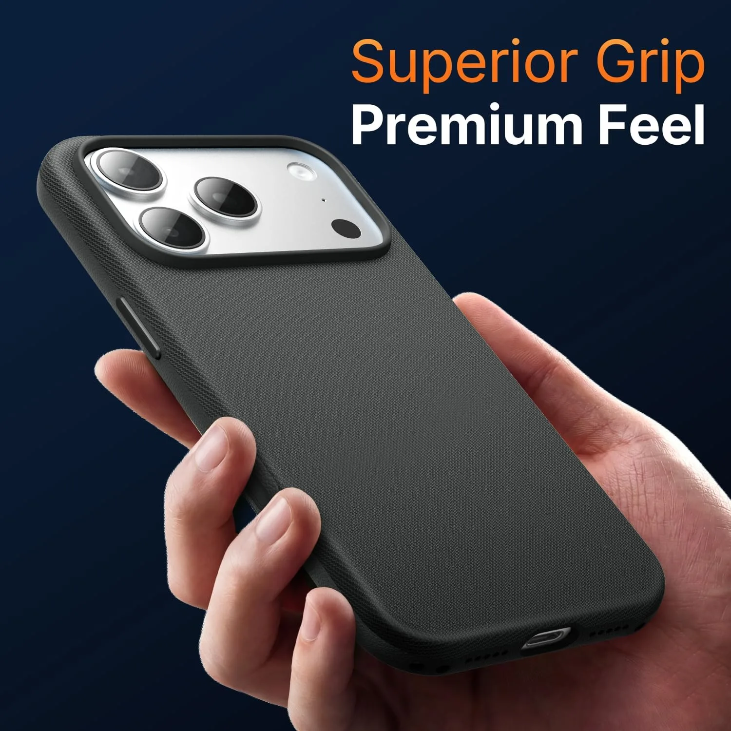 Mkeke for iPhone 18 Pro Max Case Techwoven Black