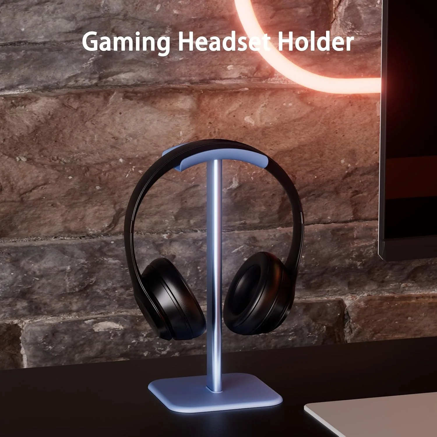 Headphone Stand for Desk - Headset Stand Headphone Holder (Blue)