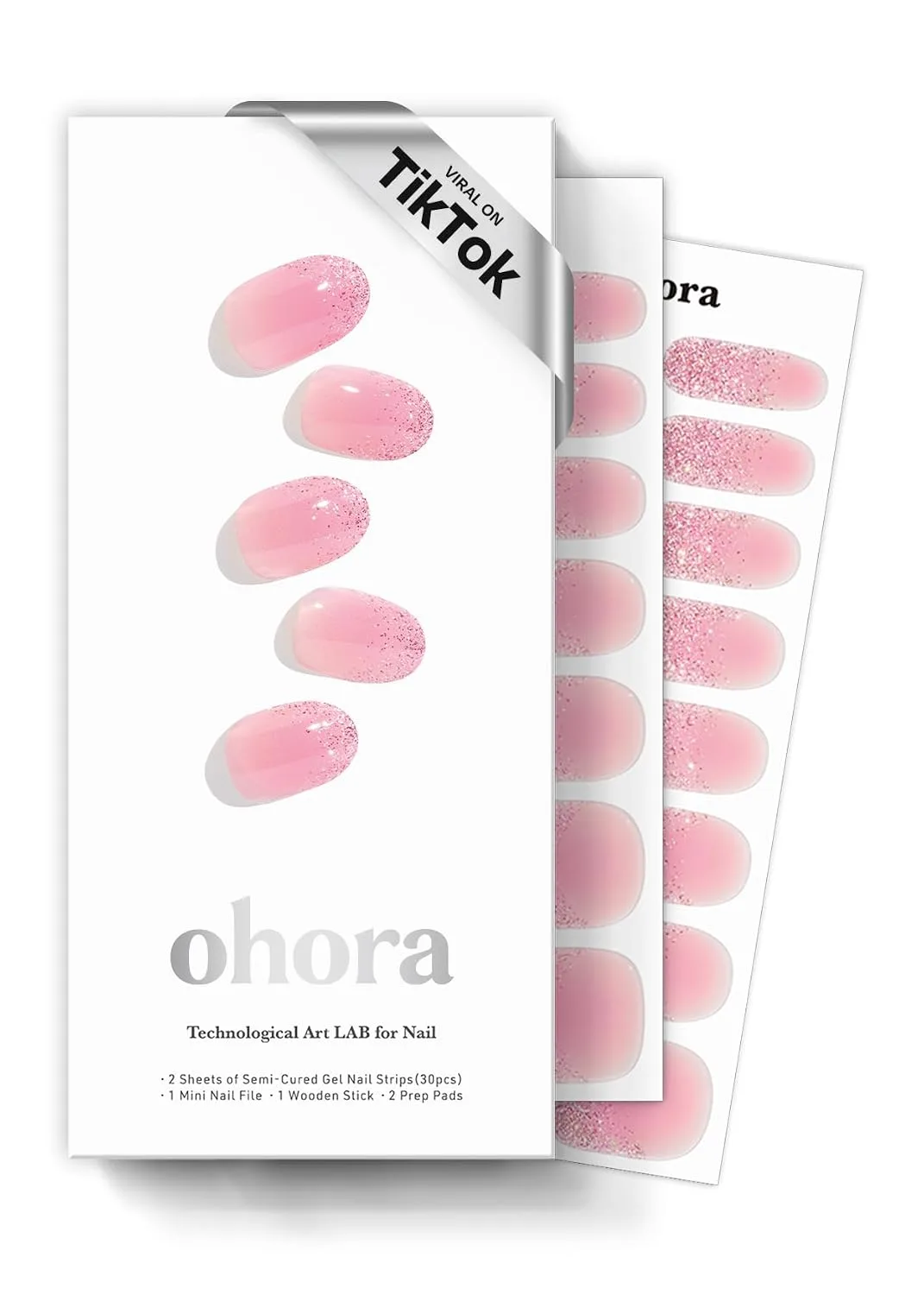 ohora Semi Cured Gel Nail Strips (N Blueberry Jam)