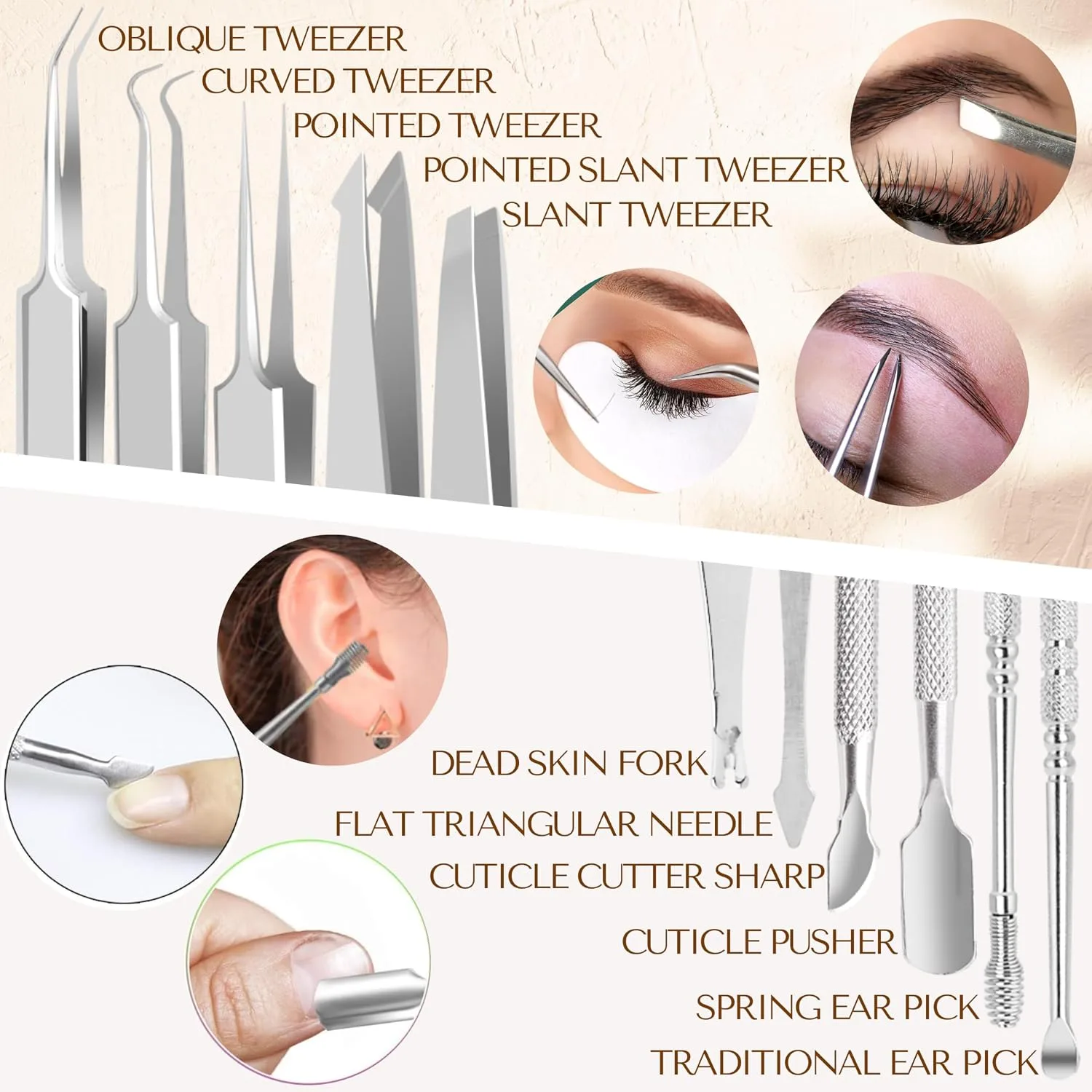 16 Pcs Pimple Popper Tool Kit Blackhead Remover, 410 Grade Stainless Steel