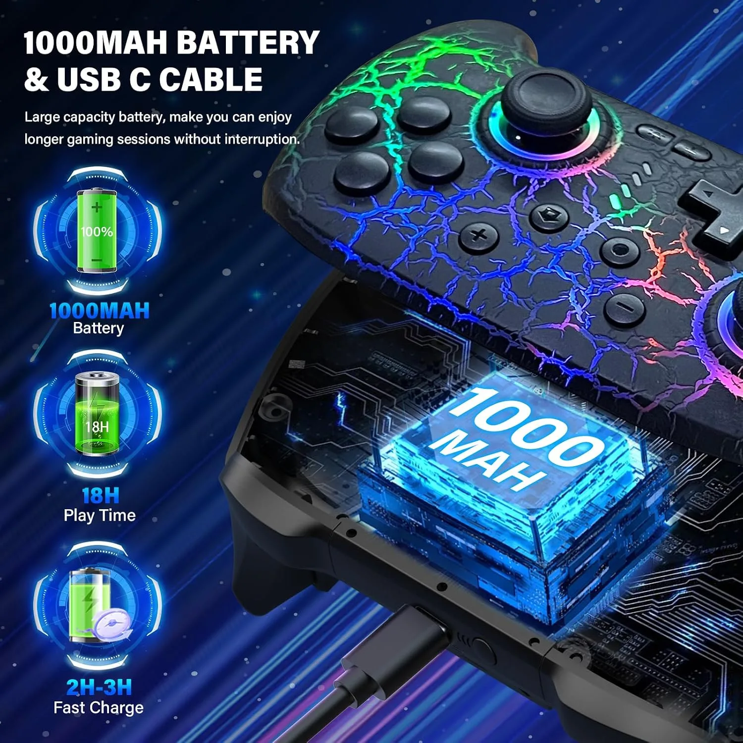 Switch Controller for Nitendo Switch/Switch 2/Switch Lite/Switch OLED
