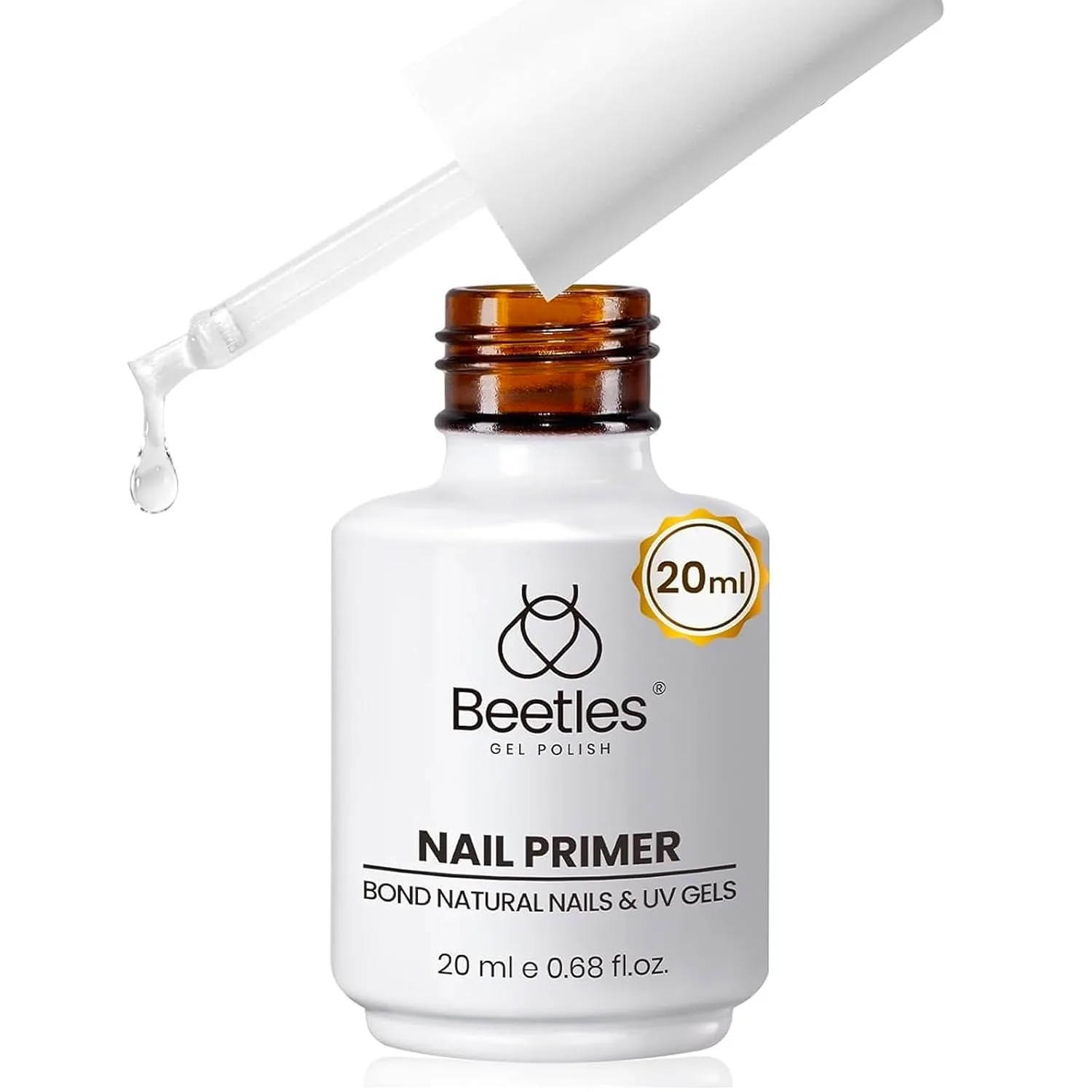 Beetles 20ml Nail Primer for Gel Nail Polish, Hema Free Dehydrator
