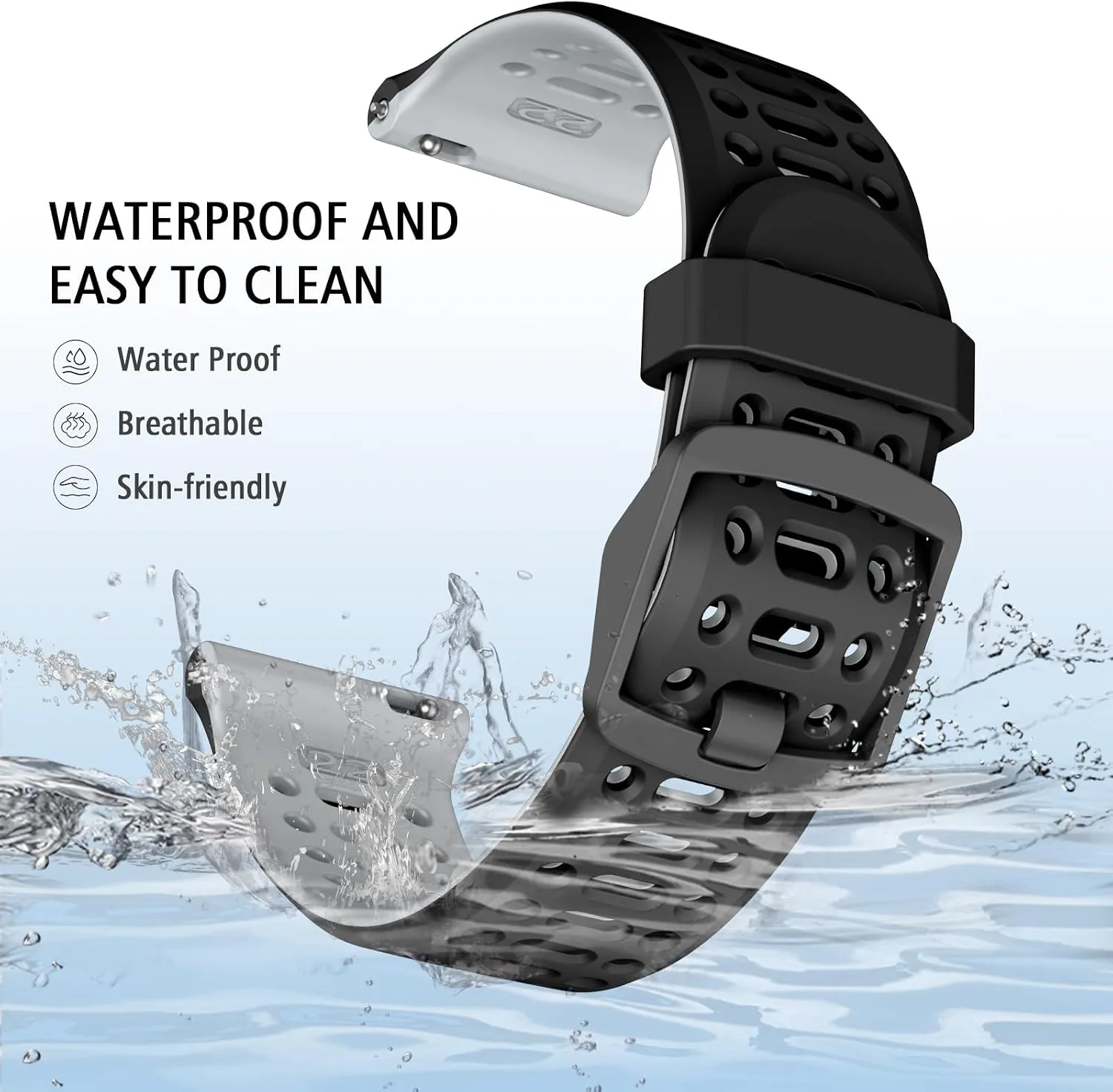 ISABAKE 22mm Watch Band for Coros Pace 3/4/Apex 2 Pro/Apex Pro/Apex 46mm