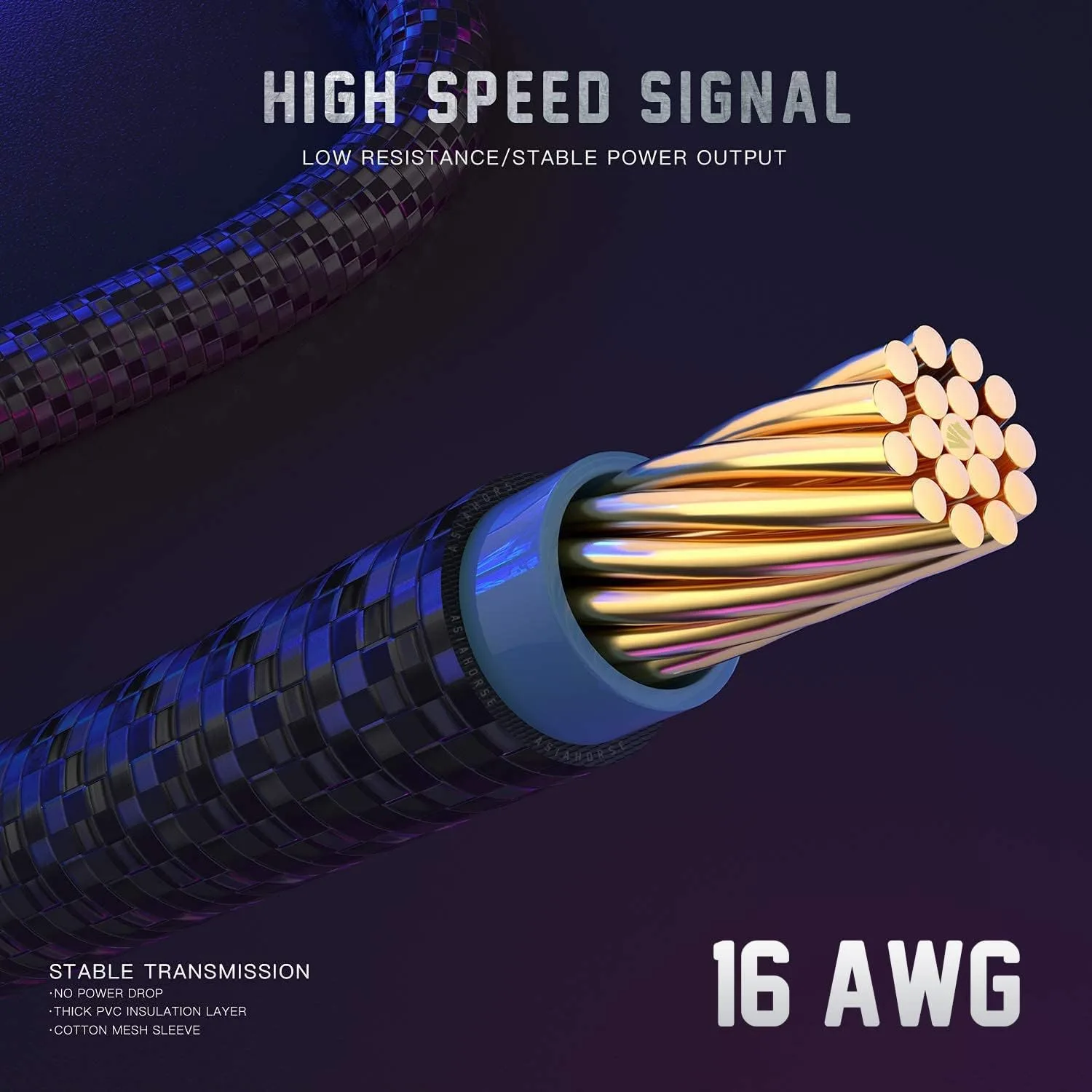 Asiahorse 16AWG Pro Power Supply Sleeved Cable for Power Supply Extension Cable Wire Kit 1x24-PIN/ 2x8-PORT (4+4) M/B,3x8-PORT (6+2) PCI-E 30cm Length with Combs(Dual EPS Black)