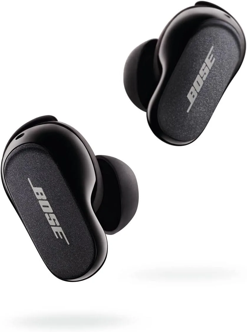 Bose QuietComfort Earbuds II, Wireless, Bluetooth, World’s Best Noise Cancelling In-Ear Headphones with Personalized Noise Cancellation & Sound, Triple Black (Renewed)