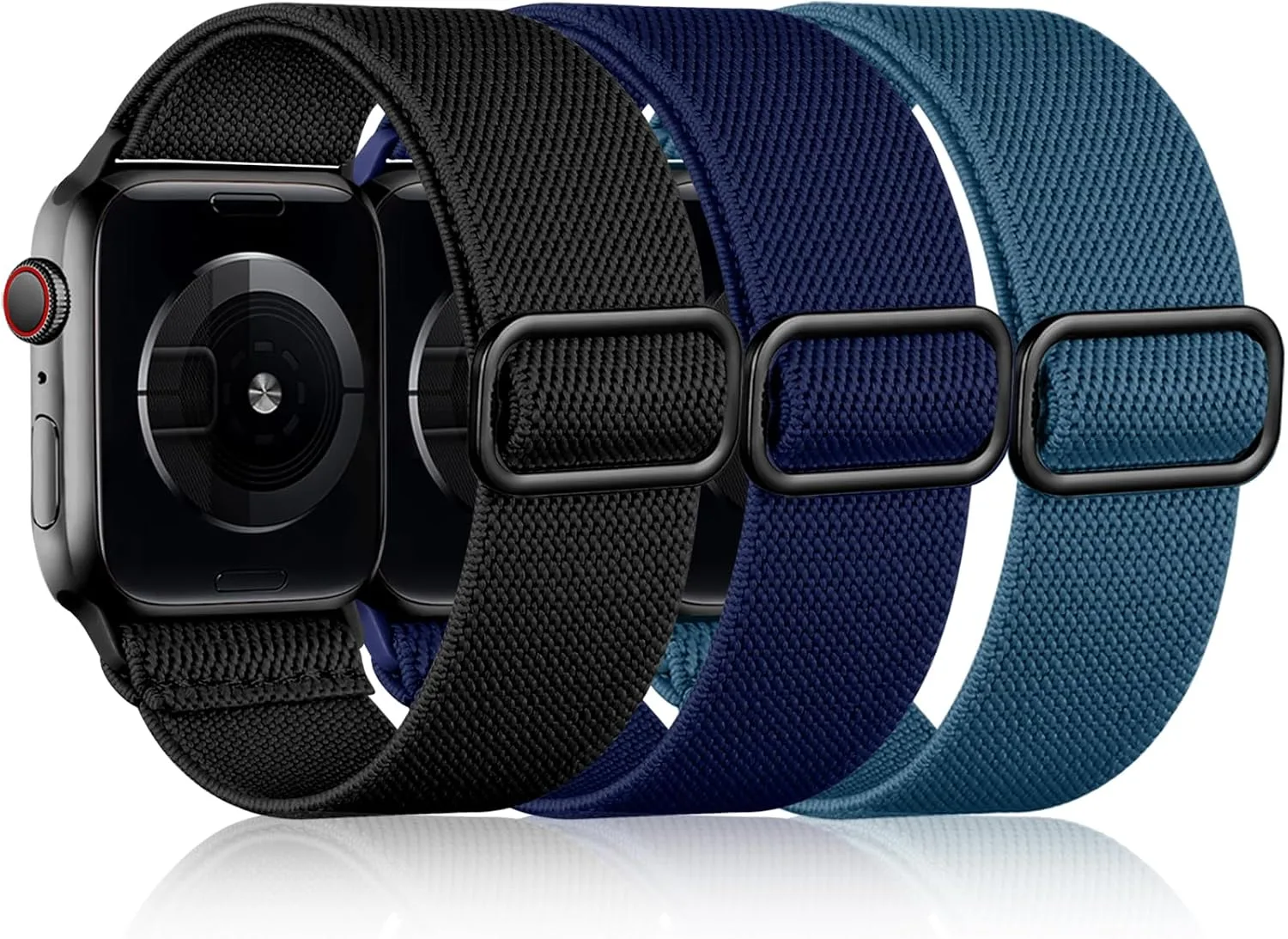 Correas DaQin 3 Pack Nylon Elástico Compatible con Apple Watch