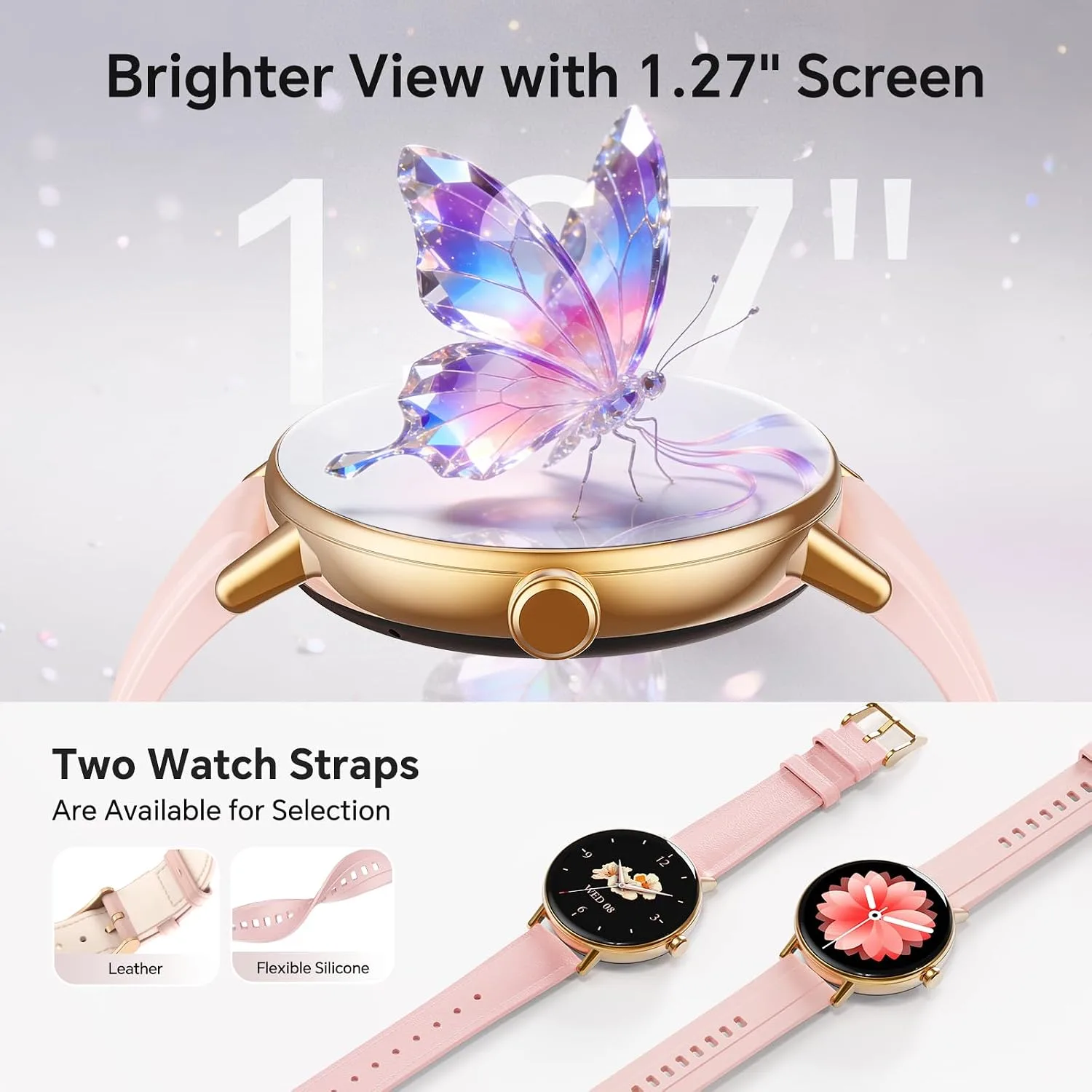 Gydom Smart Watch for Women, 40mm HD Fitness Tracker, Answer & Make Call
