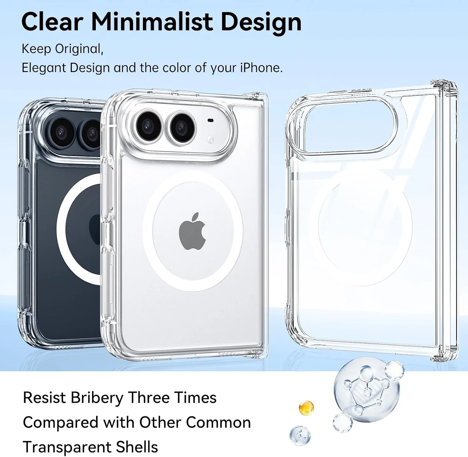 YINLAI Case for iPhone Duo 7.6-Inch,Compatible with Magsafe,Crystal Clear