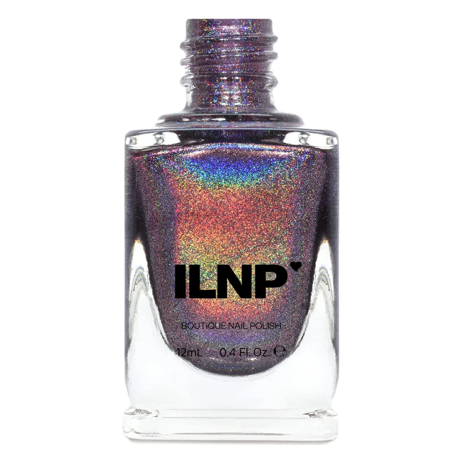 ILNP Charmed - Royal Plum Ultra Holographic Nail Polish, Chip Resistant Manicure, Non-Toxic, Vegan, Cruelty Free, 12ml