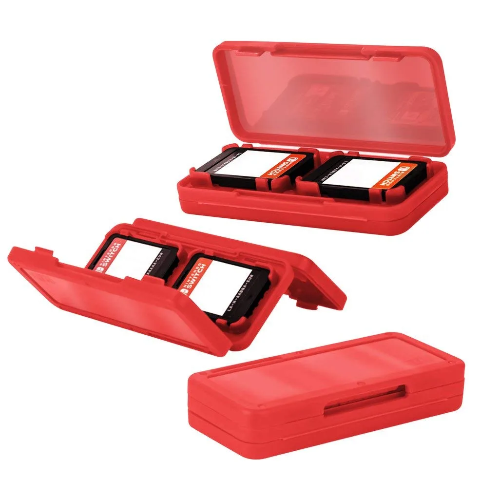 Orzly Essential Accessories Bundle for Nintendo Switch 1 & OLED, Red