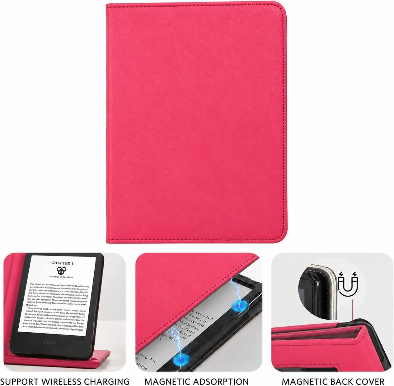 CoBak 6 Inch Case with Stand, not for iPad(A0J28), Raspberry
