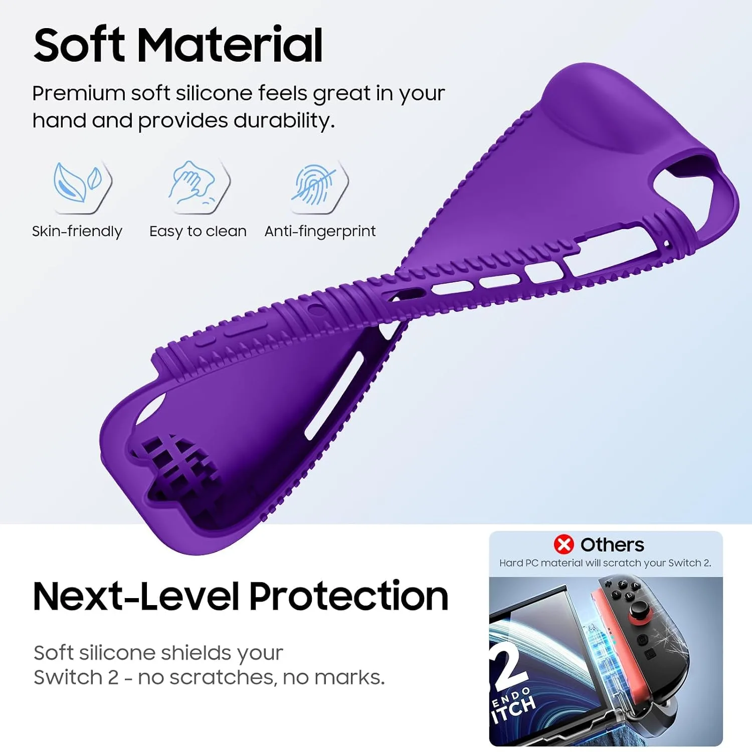 FINTIE Soft Silicone Protective Case for Nintendo Switch 2 (2025) 7.9-inch