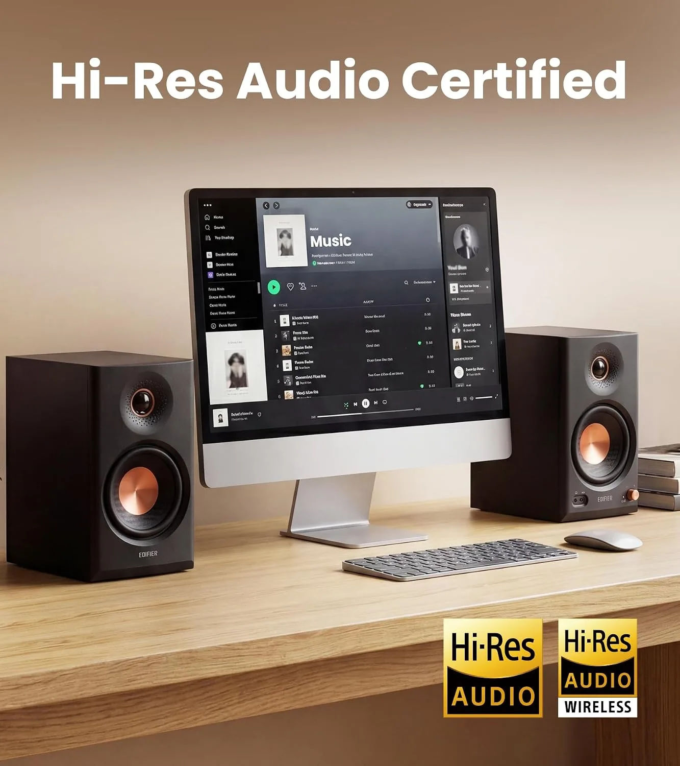 Edifier MR4.5 Bi-Amped Studio Monitor, 80W RMS Bookshelf Speakers - Black
