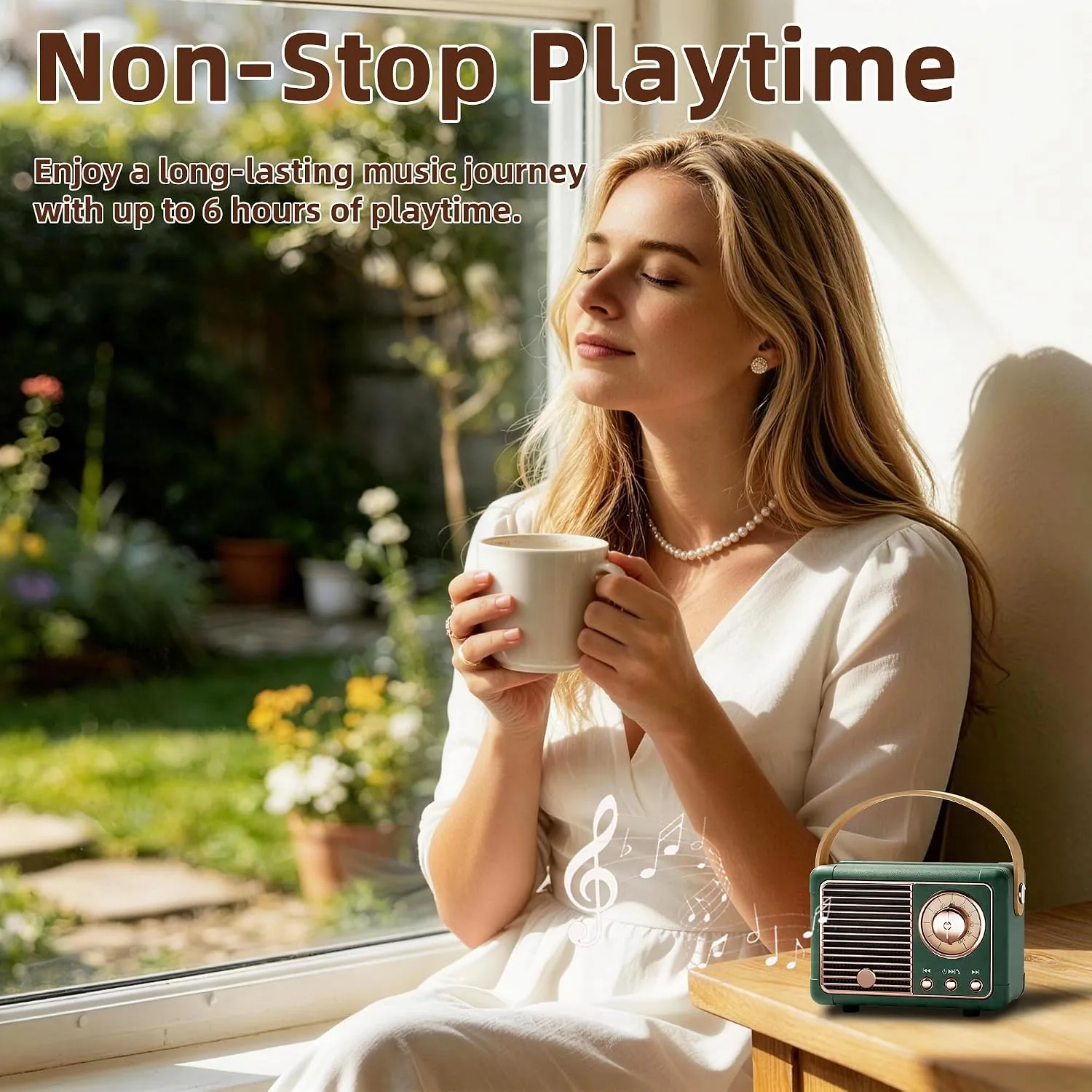 Baolira Retro Bluetooth Speaker, Office Decor for Women, Gifts for Teens