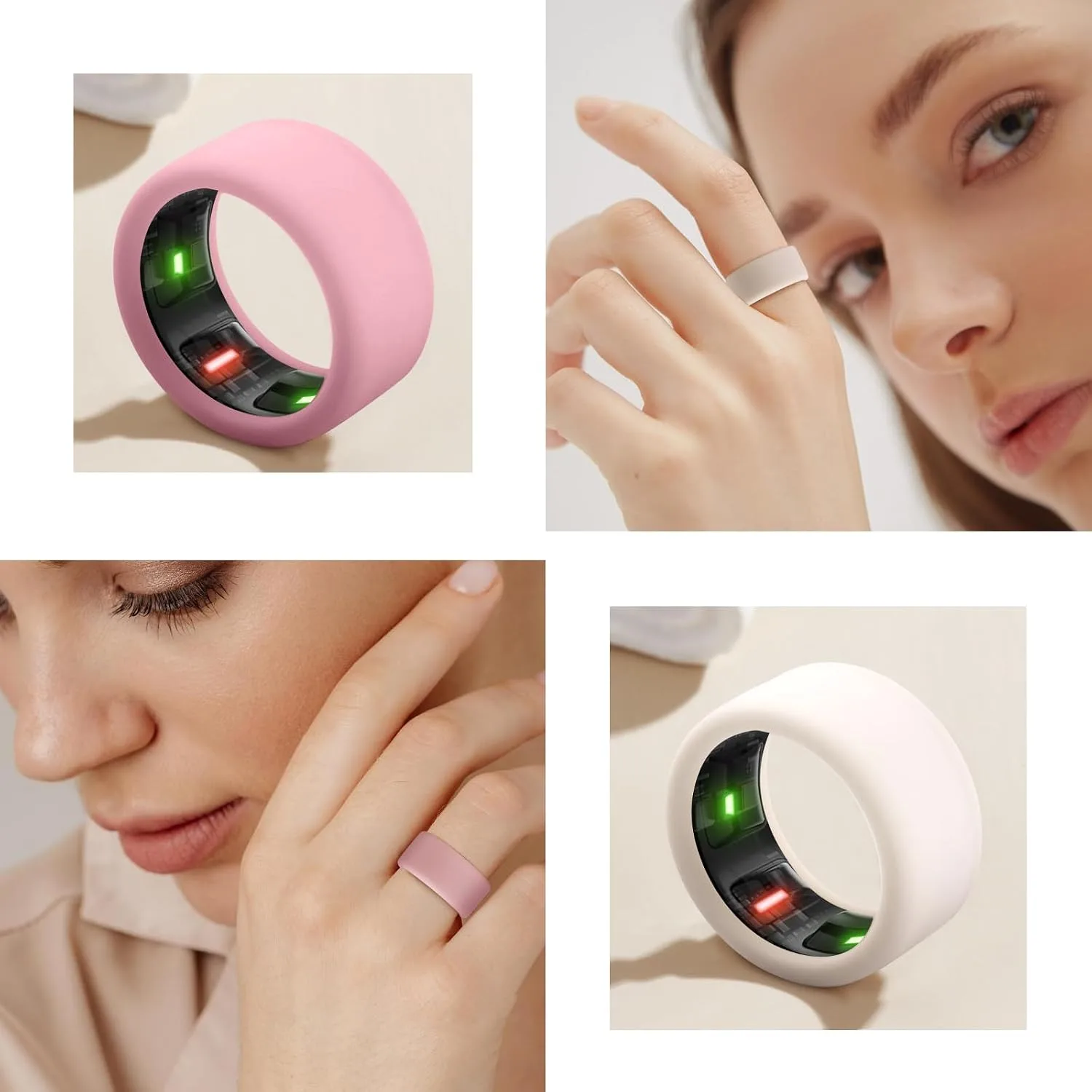 NewJourney Compatible with RingConn Gen 3 /Gen 2 /Gen 2 Air Cover, Anti-Scratch Elastic Silicone Protector for Ring Conn