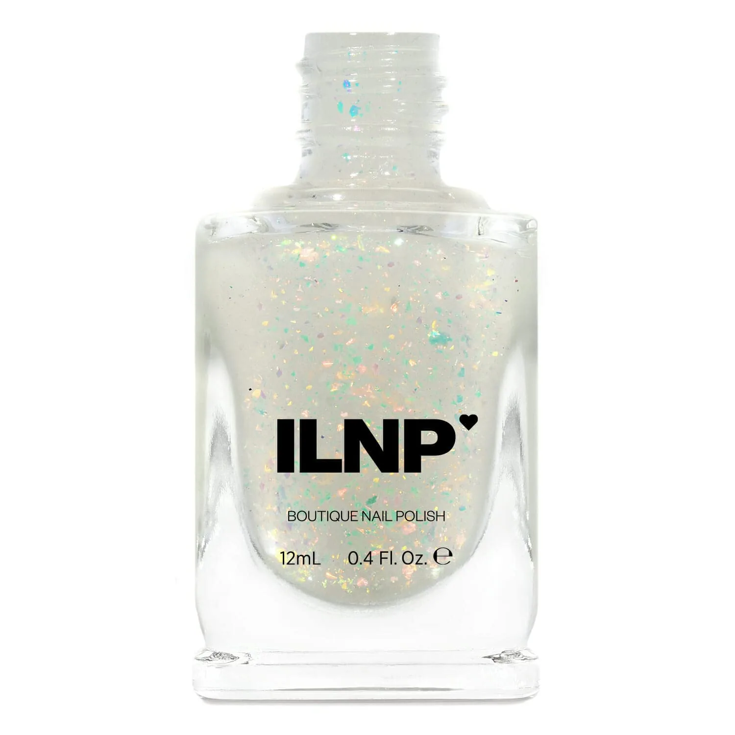 ILNP Encore - Glowing Orange, Green Color Shifting Iridescent Flakie Topper Nail Polish