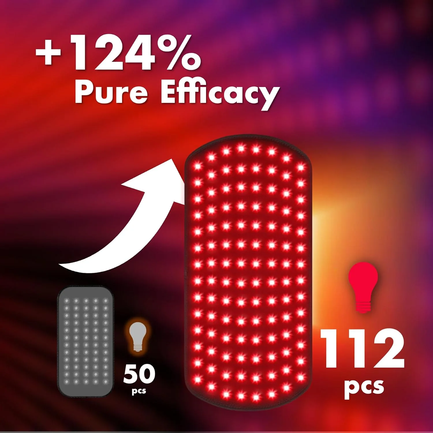 ALLOLO Red Light Therapy for Body, 3 in 1 LEDs Red Light Therapy Belt