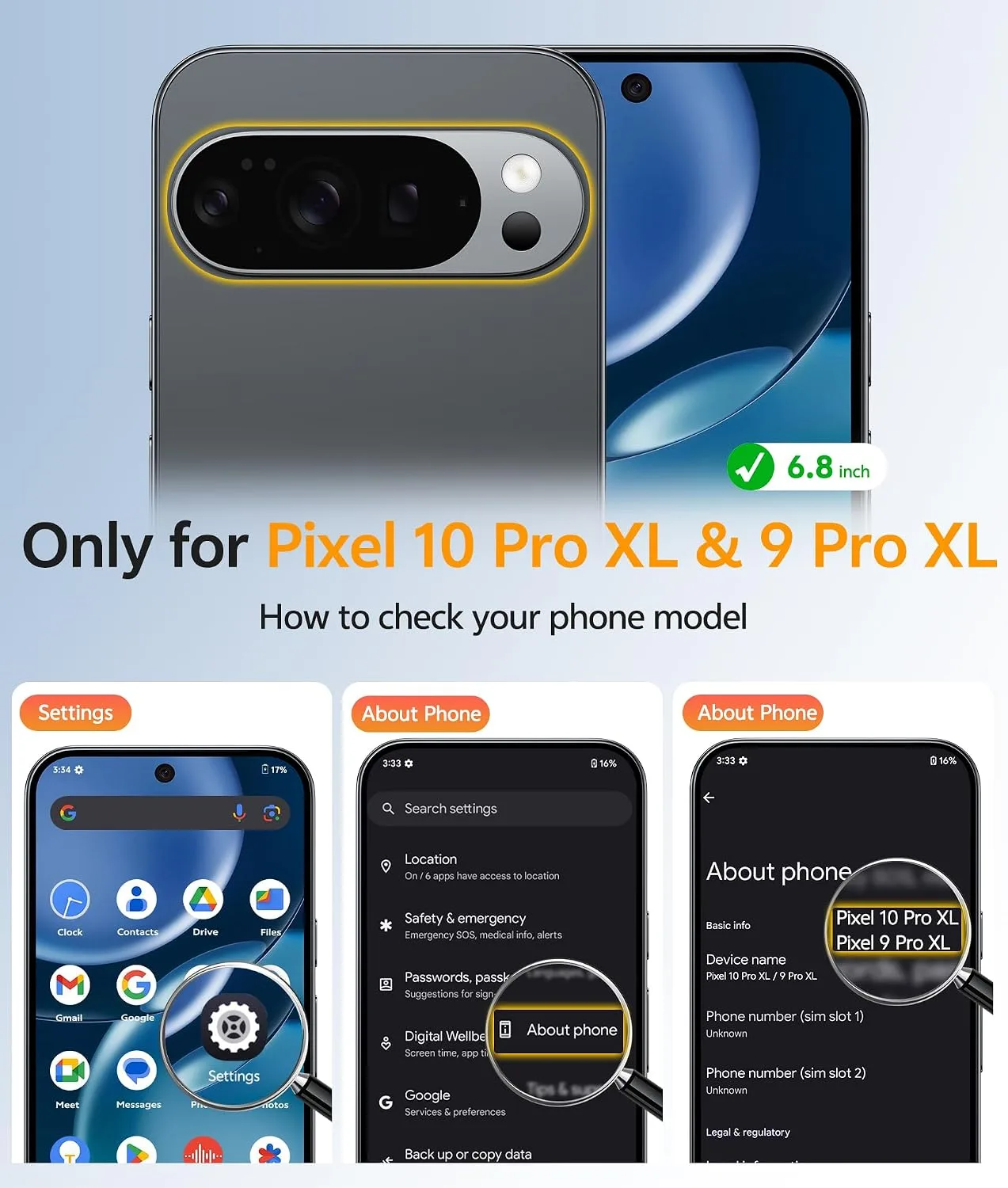 FNTCASE for Google Pixel 10 Pro XL / Pixel 9 Pro XL Case, Fit for Magsafe