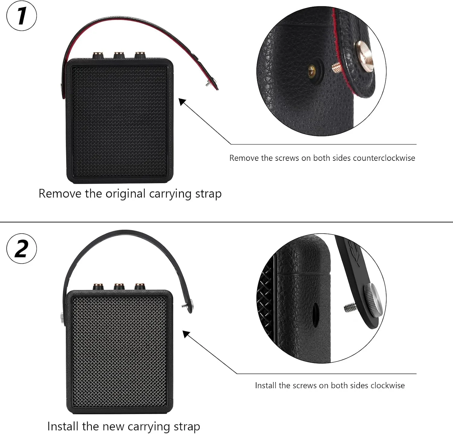 Carrying Strap & Shoulder Strap for Marshall Stockwell III/II
