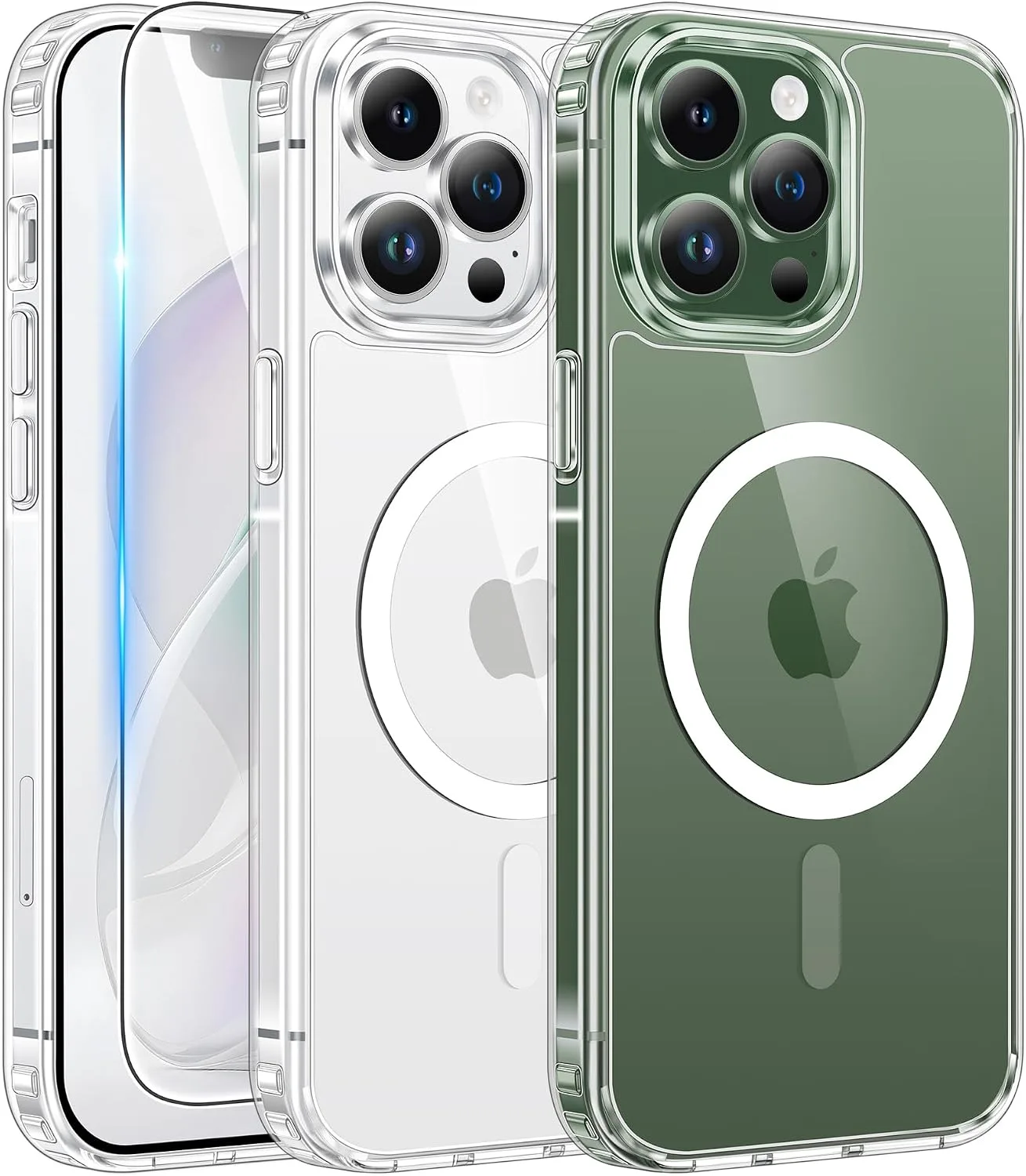 Carcasa Fntcase para iPhone 13 Pro transparente compatible con Magsafe