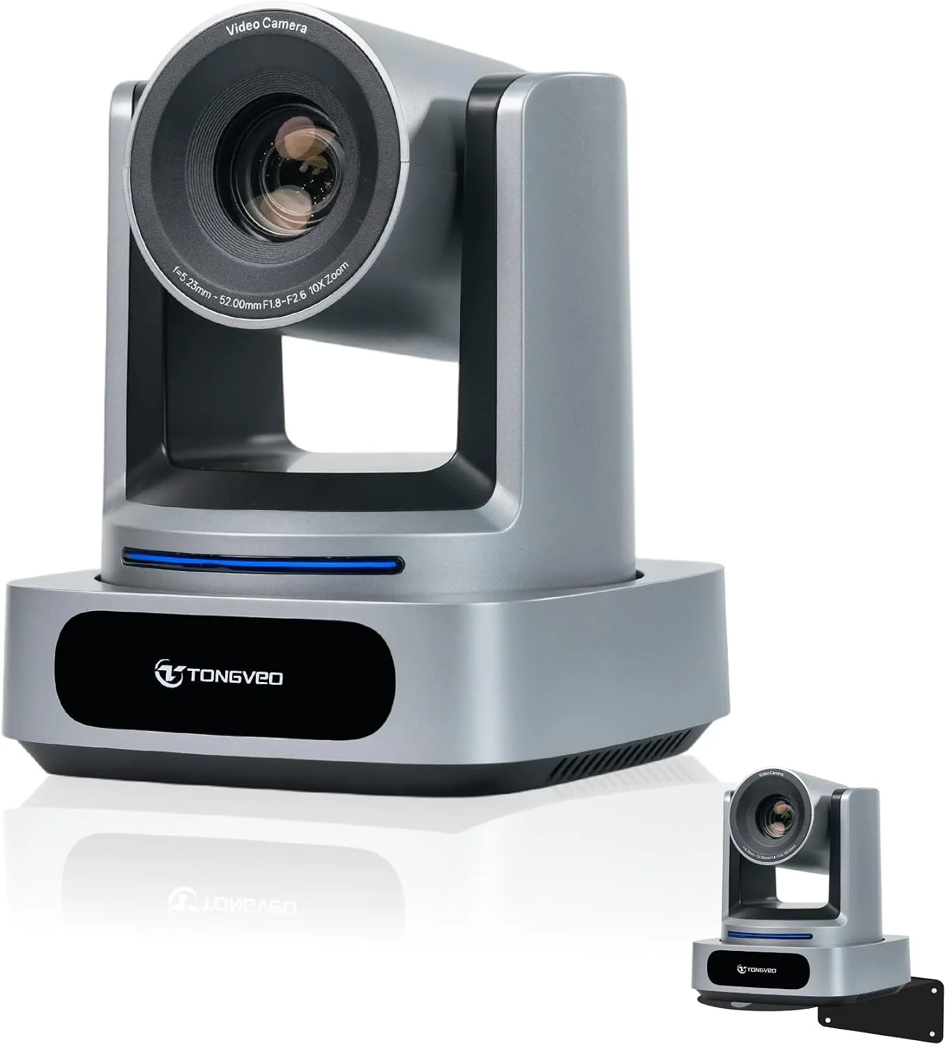TONGVEO AI 4K PTZ Camera with Auto Tracking, 10X Optical Zoom Video Conferencing Camera, HDMI & USB 3.0 Plug and Play Webcam for Zoom, Teams, Church Worship, Live Streaming, Education