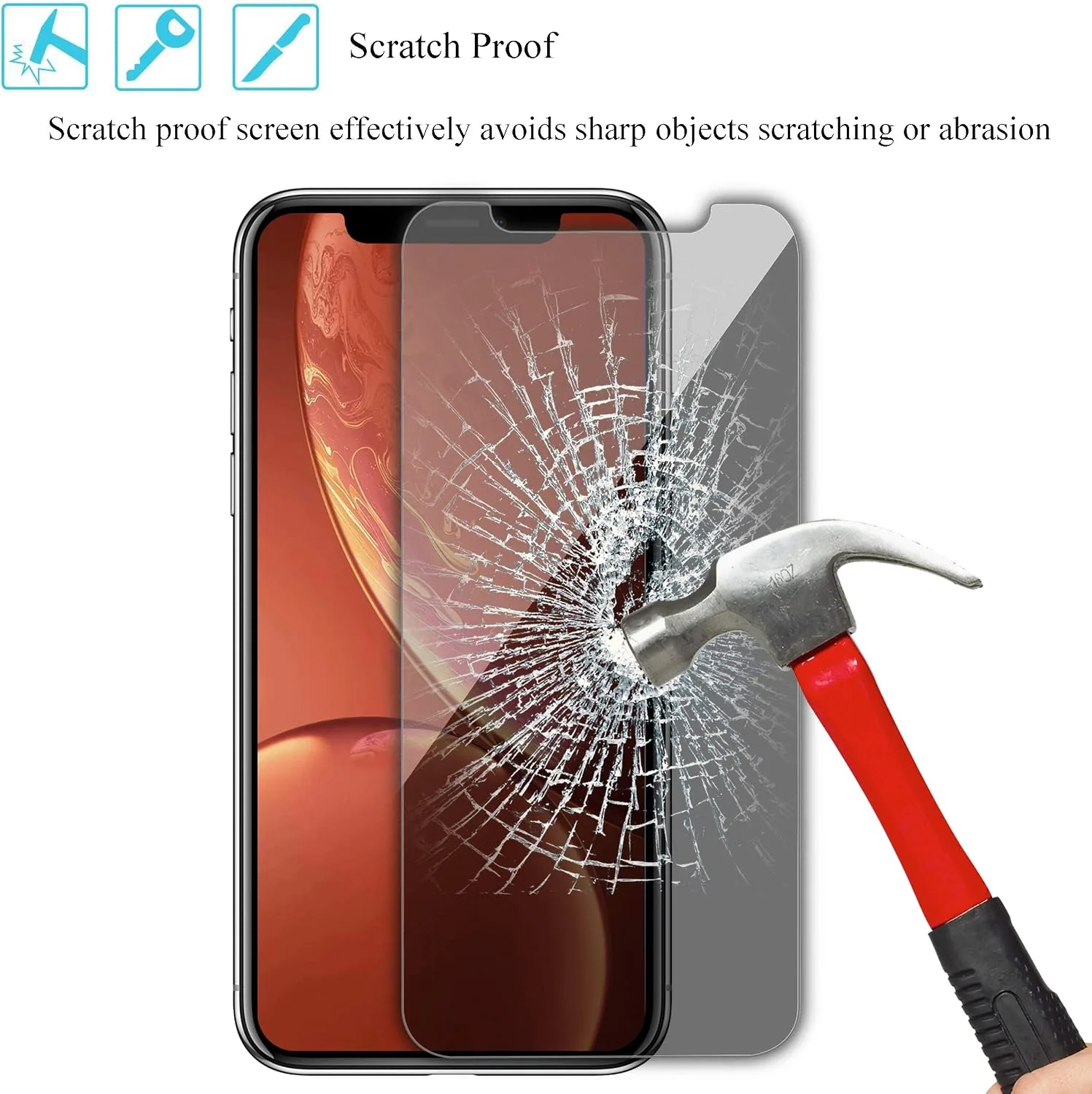 Ailun 2 Pack Privacy Screen Protector for iPhone 11 / iPhone XR