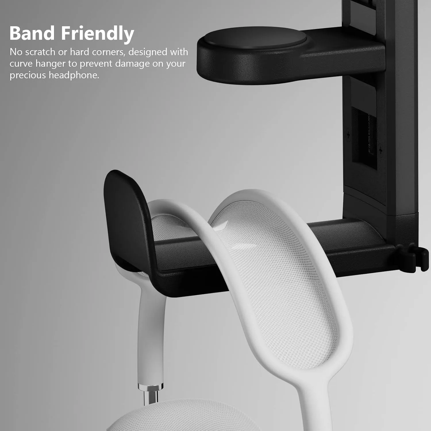 EURPMASK 2 Pack Rotating Headphone Stand,Adjustable Clamp-on Headset Holder