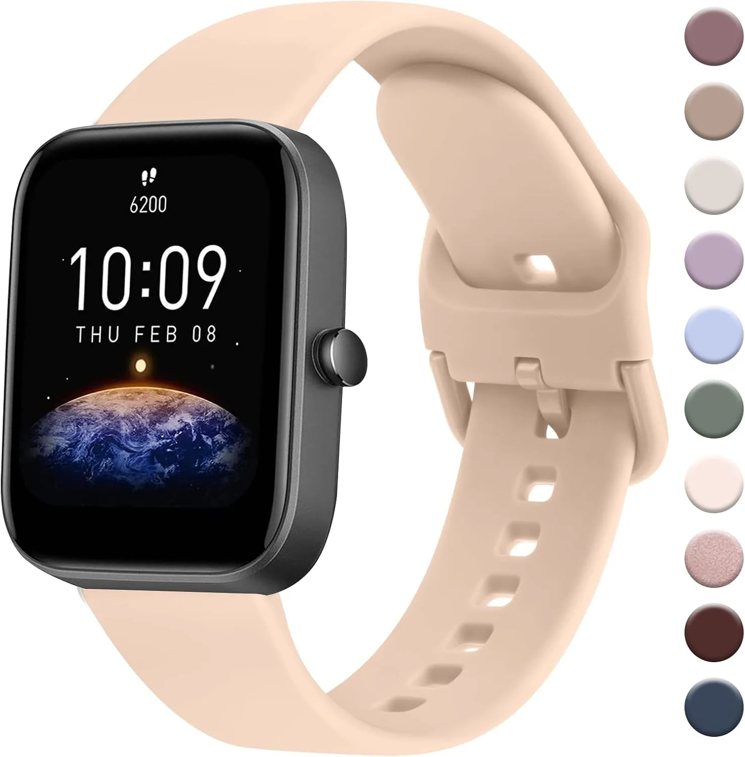 AK Band for Amazfit GTS 4 / GTS 4 Mini / GTS 3 / GTS 2 / GTS 2e / GTS 2 mini / GTS / GTR mini Bands, 20mm Soft Replacement Sport Strap for Amazfit Bip 3 / Bip 3 Pro / Bip U Pro / Bip / Bip Lite / Bip S / Bip S lite / Bip U Smart Watch Women Men