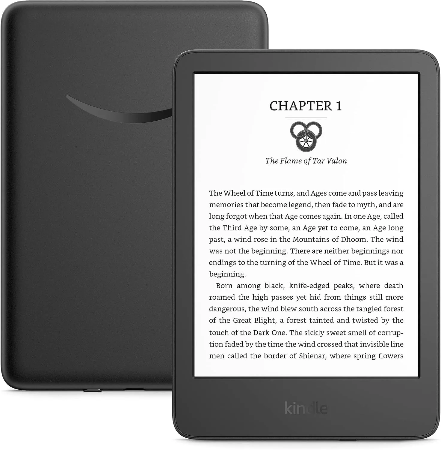Amazon Kindle – The lightest and most compact Kindle, with extended battery life, adjustable front light, and 16 GB storage – Black
