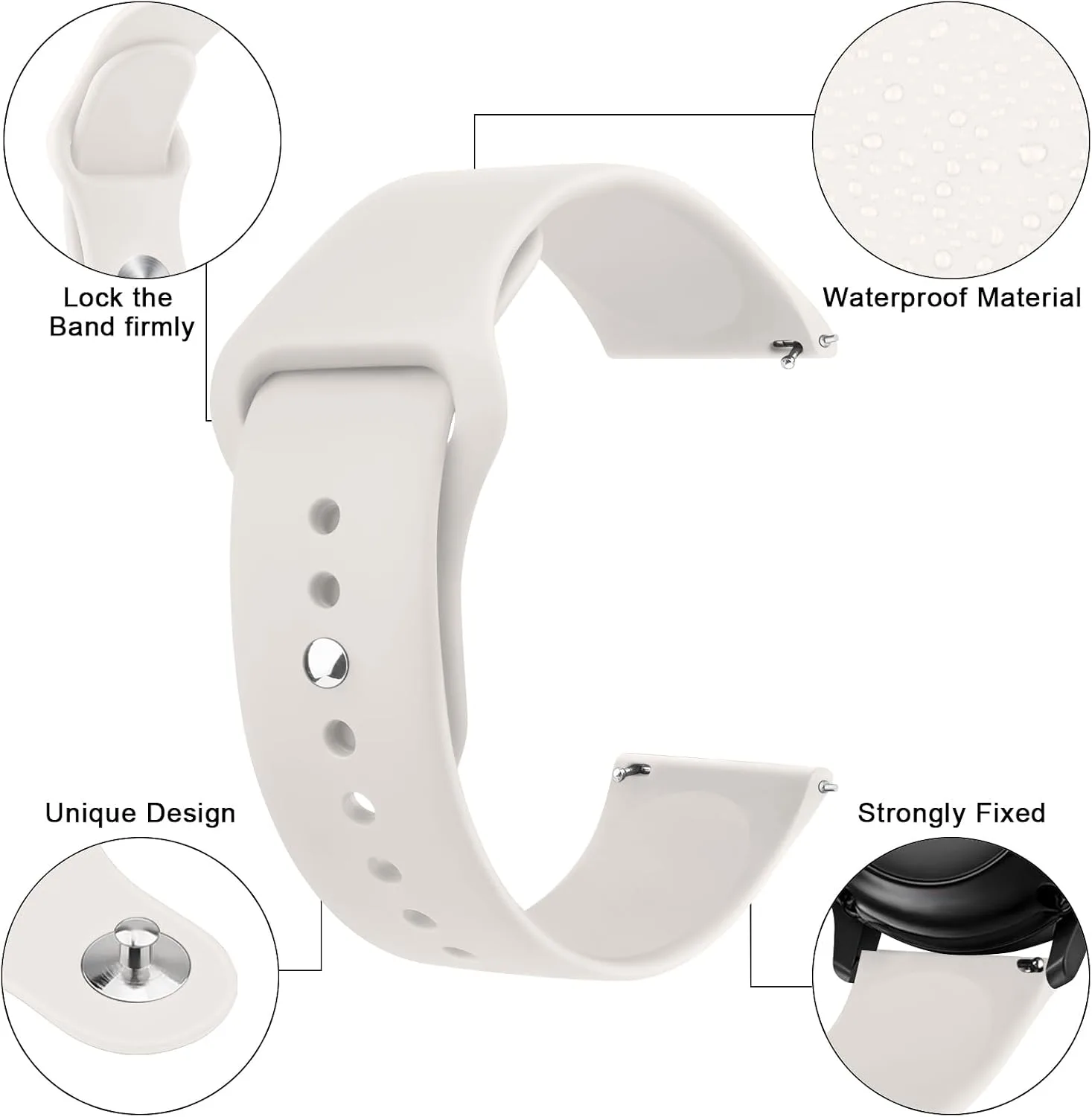 Meliya Bands for Coros Pace 2/ Apex 42mm/ Apex 2 Watch Bands, Soft Silicone Sport Strap Replacement Band for Coros Pace 2 Smart Watch