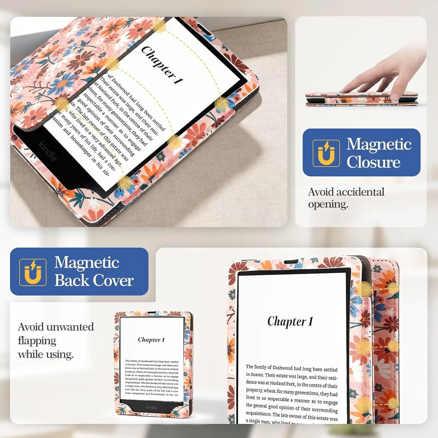 Case for 7"/6.8" Kindle Paperwhite 12/11th Generation 2024 2021