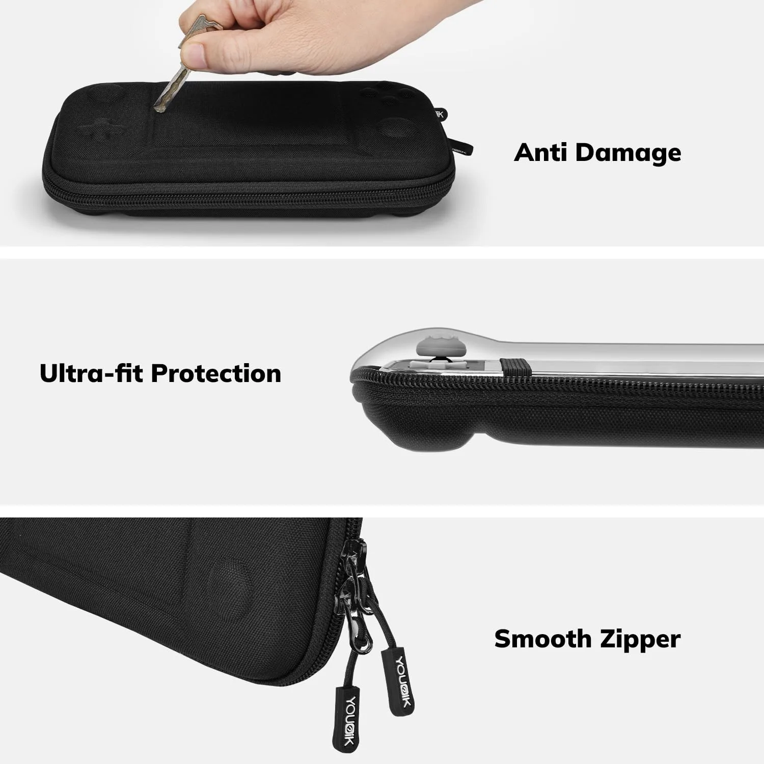 Younik Switch Lite Case, 14 in 1 Accessories Kit for NS Switch Lite (2019)