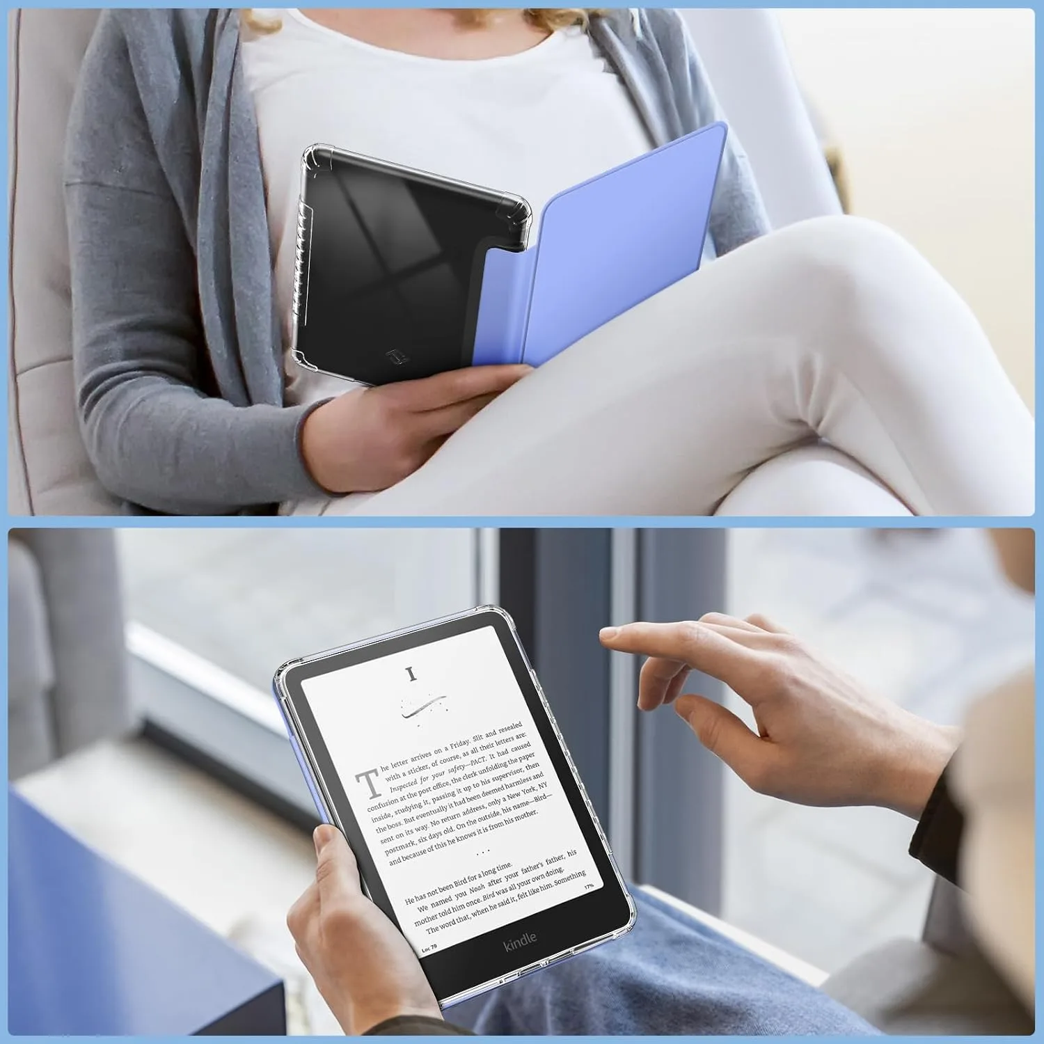 Fintie Clear Case for 7" Kindle Paperwhite 12th Gen 2024 & Kindle Colorsoft