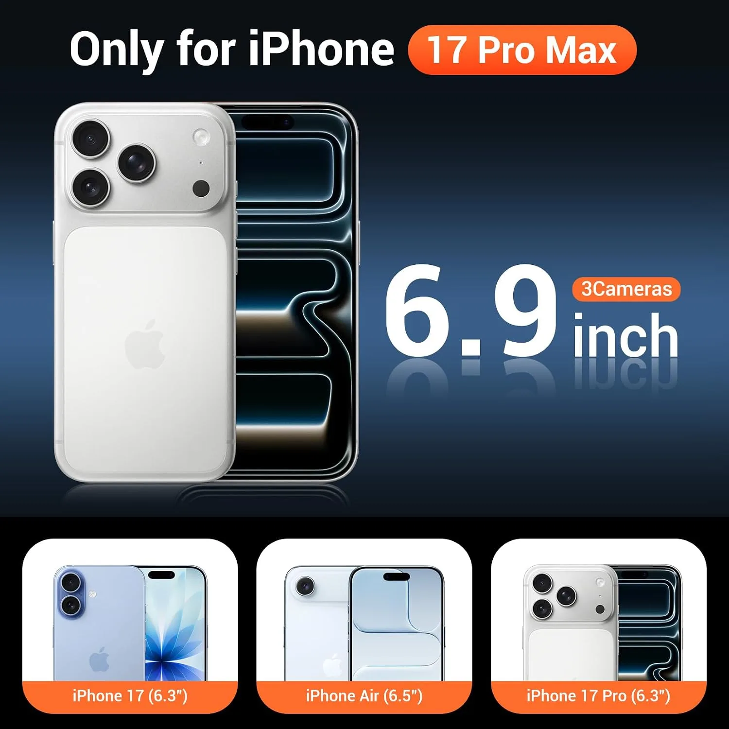 Temdan for iPhone 18 Pro Max Case/iPhone 17 Pro Max Case, Beige