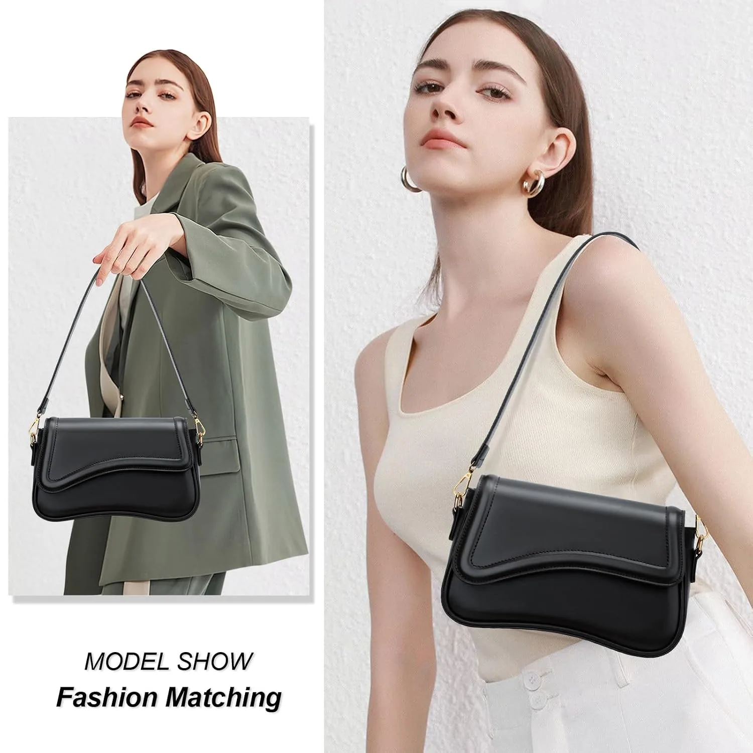 KKXIU Shoulder Bag for Women Small Hobo Handbags Cute Mini Clutch Purses