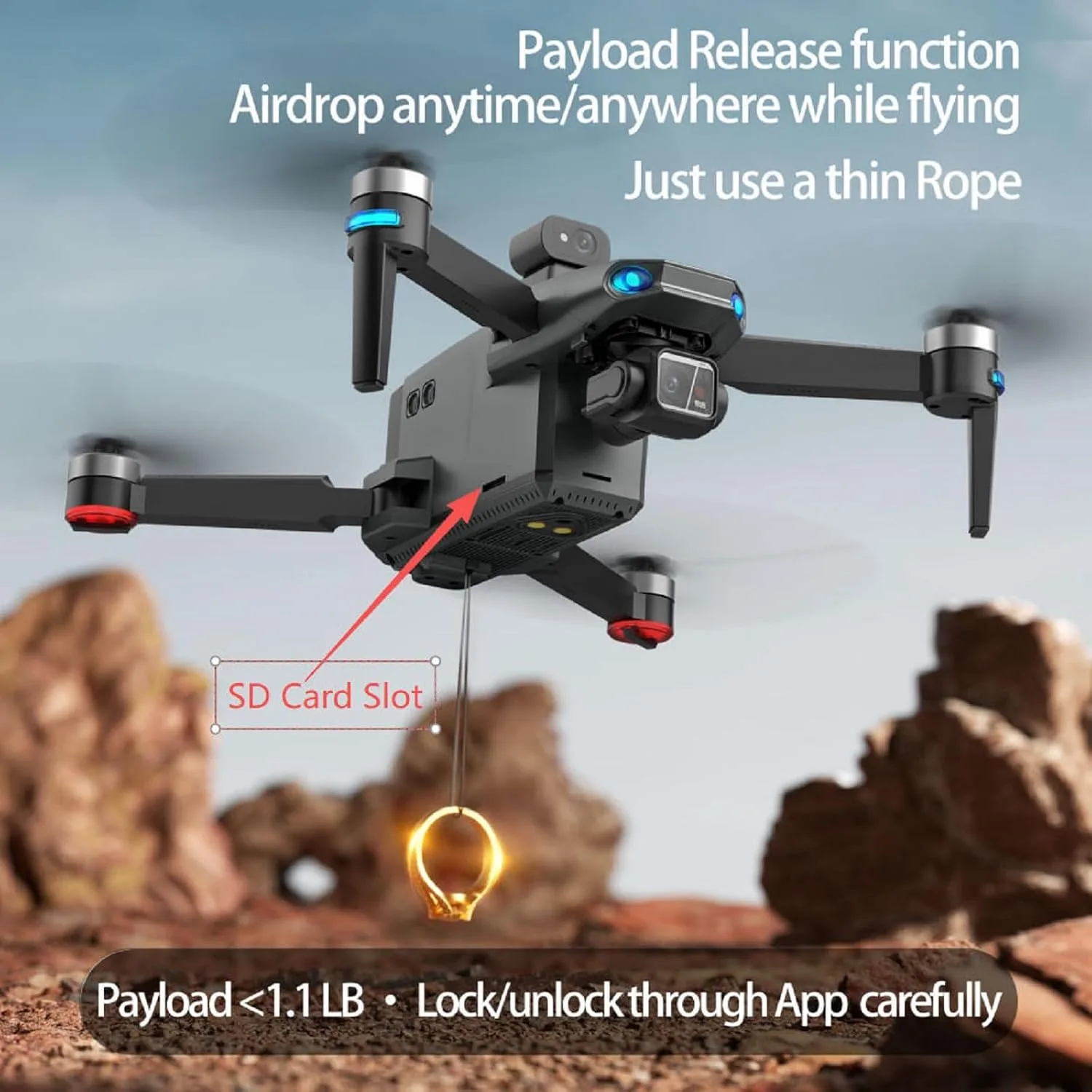 Bingchat Tablet Remote Professional Drones with Camera for Adults 4K Videos