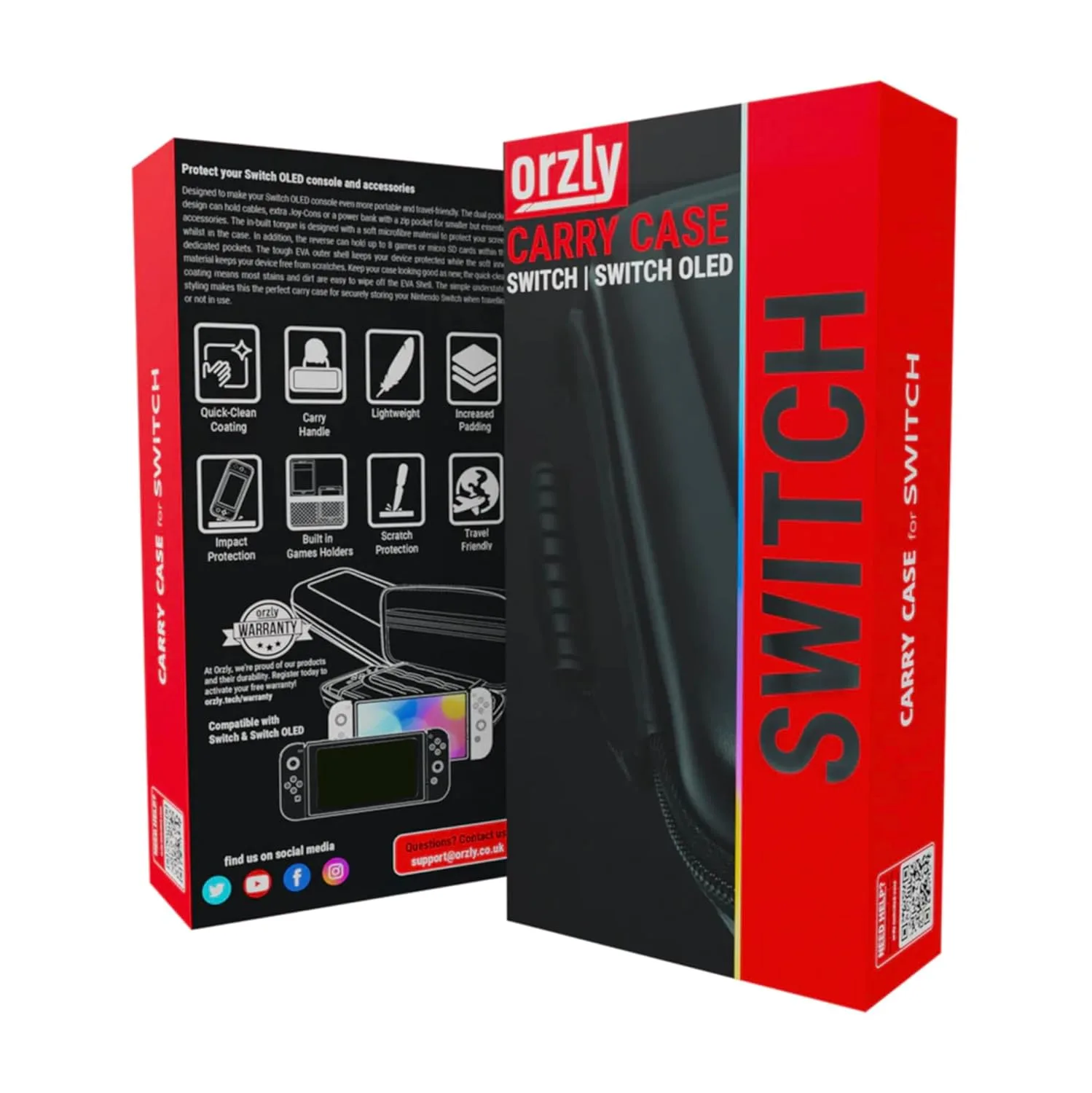 Orzly Carrying Case for Nintendo Switch 1 with Screen Padding (2017-2025)