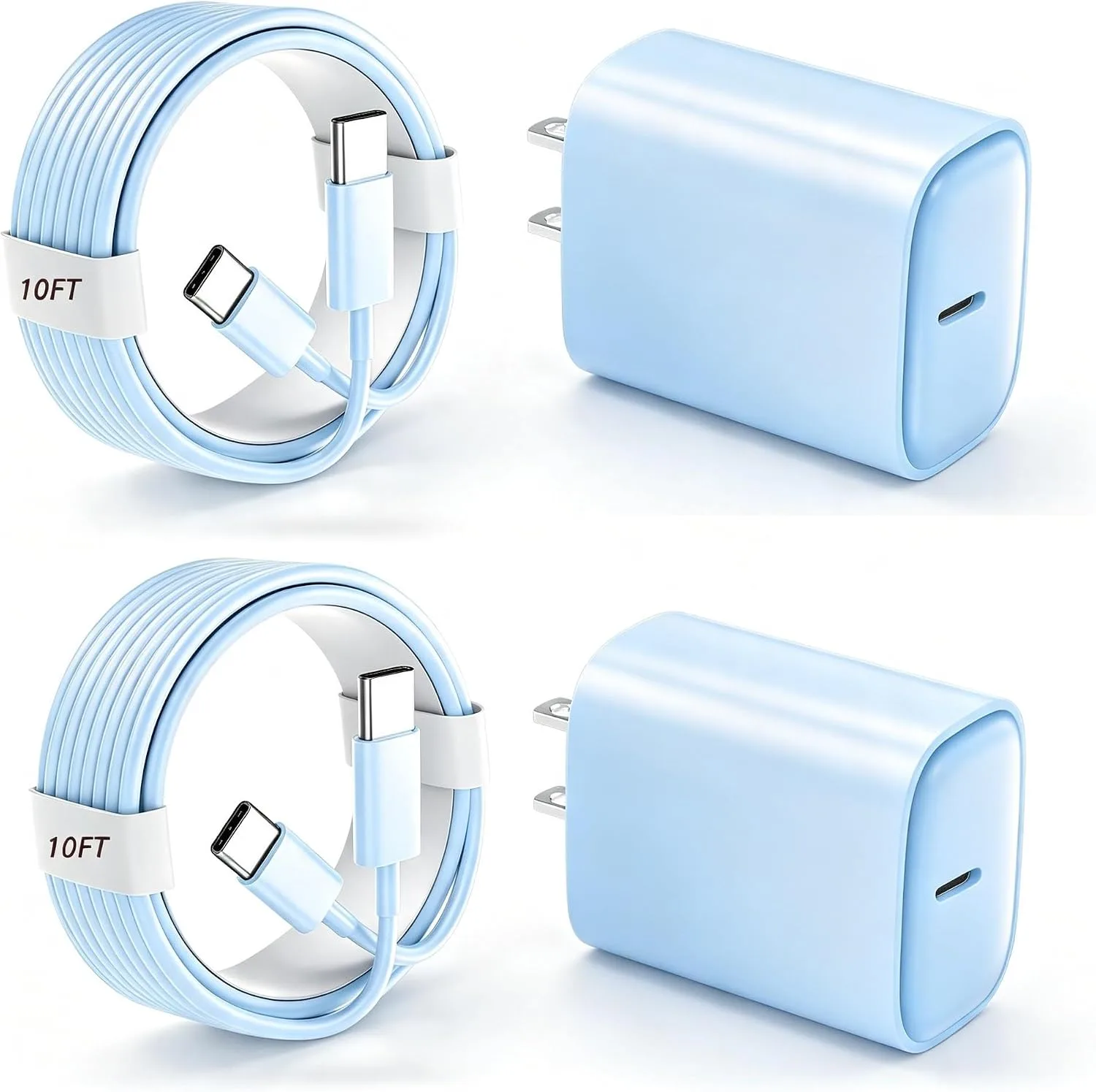 Phone 18 17 16 Pro Max Charger Fast Charging, 20W Phone Duo USB C Charger